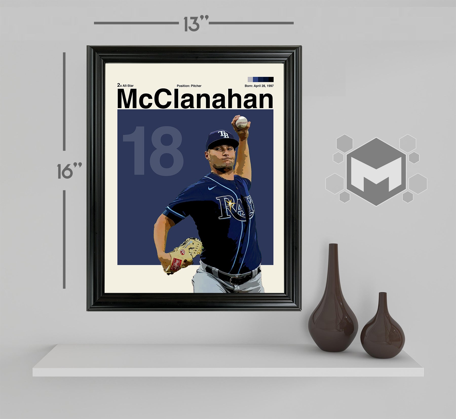 Shane McClanahan Framed Sports Art Photo by Thomas Maxwell