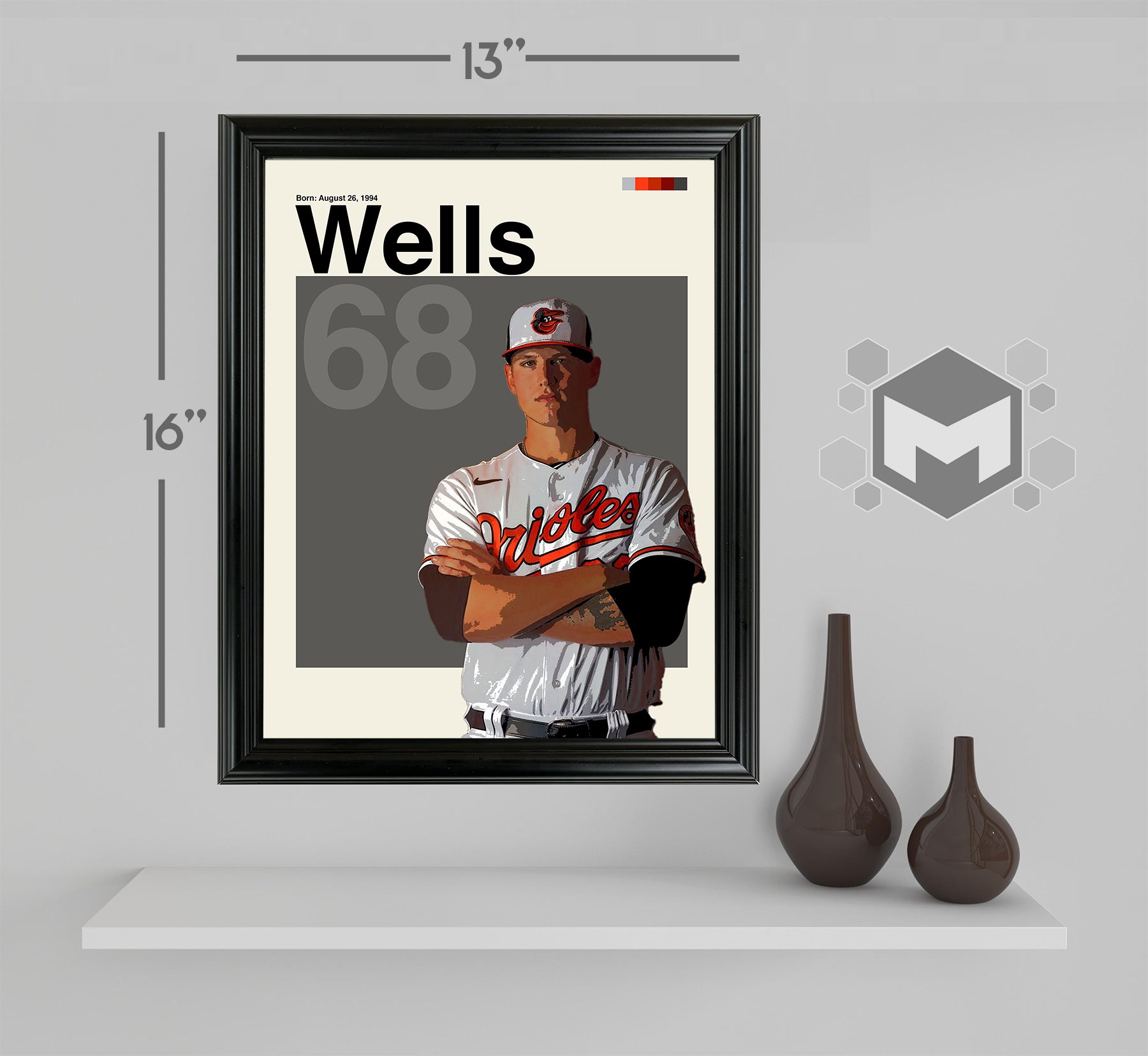 Tyler Wells Framed Sports Art Photo by Thomas Maxwell