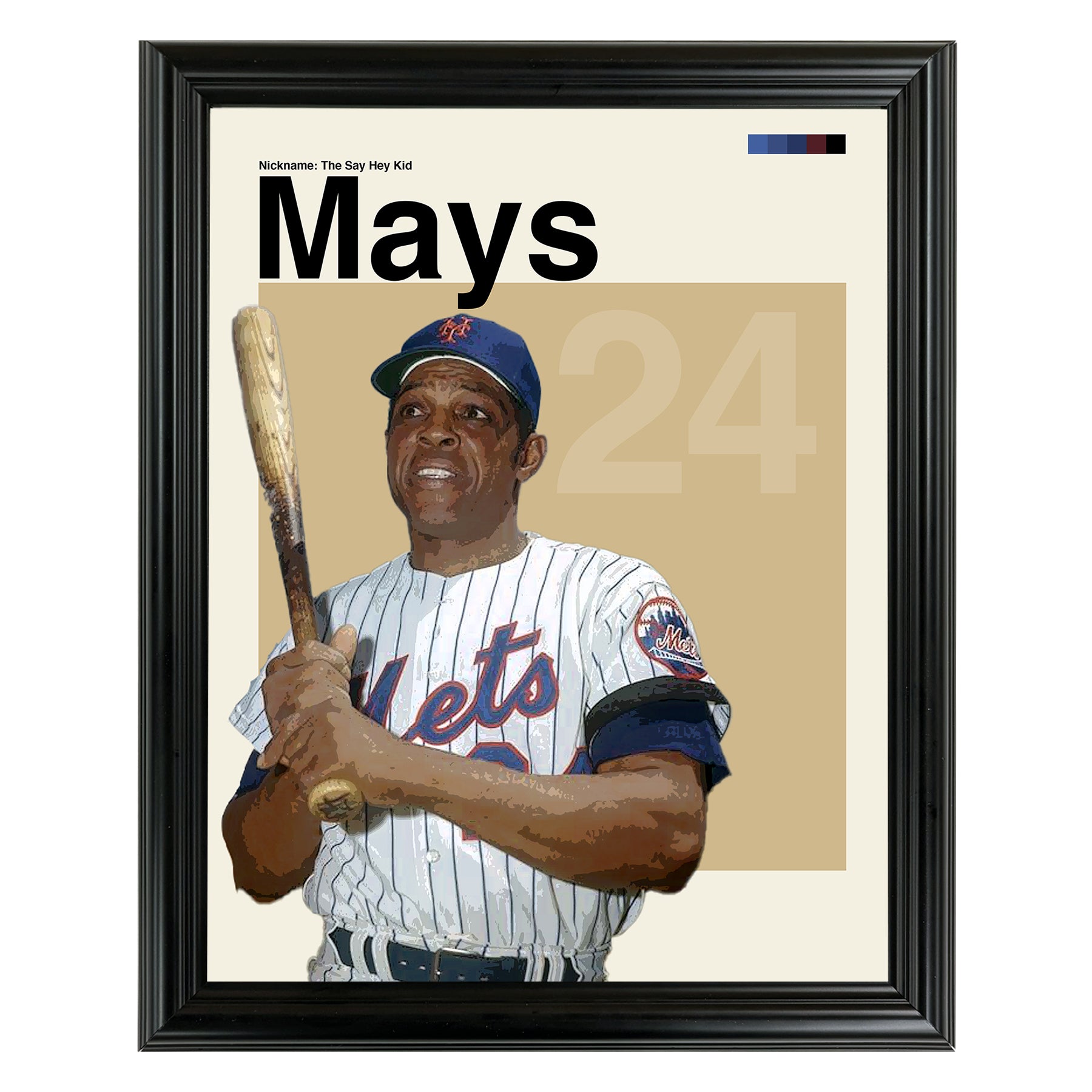 Willie Mays Framed Sports Art Photo by Thomas Maxwell