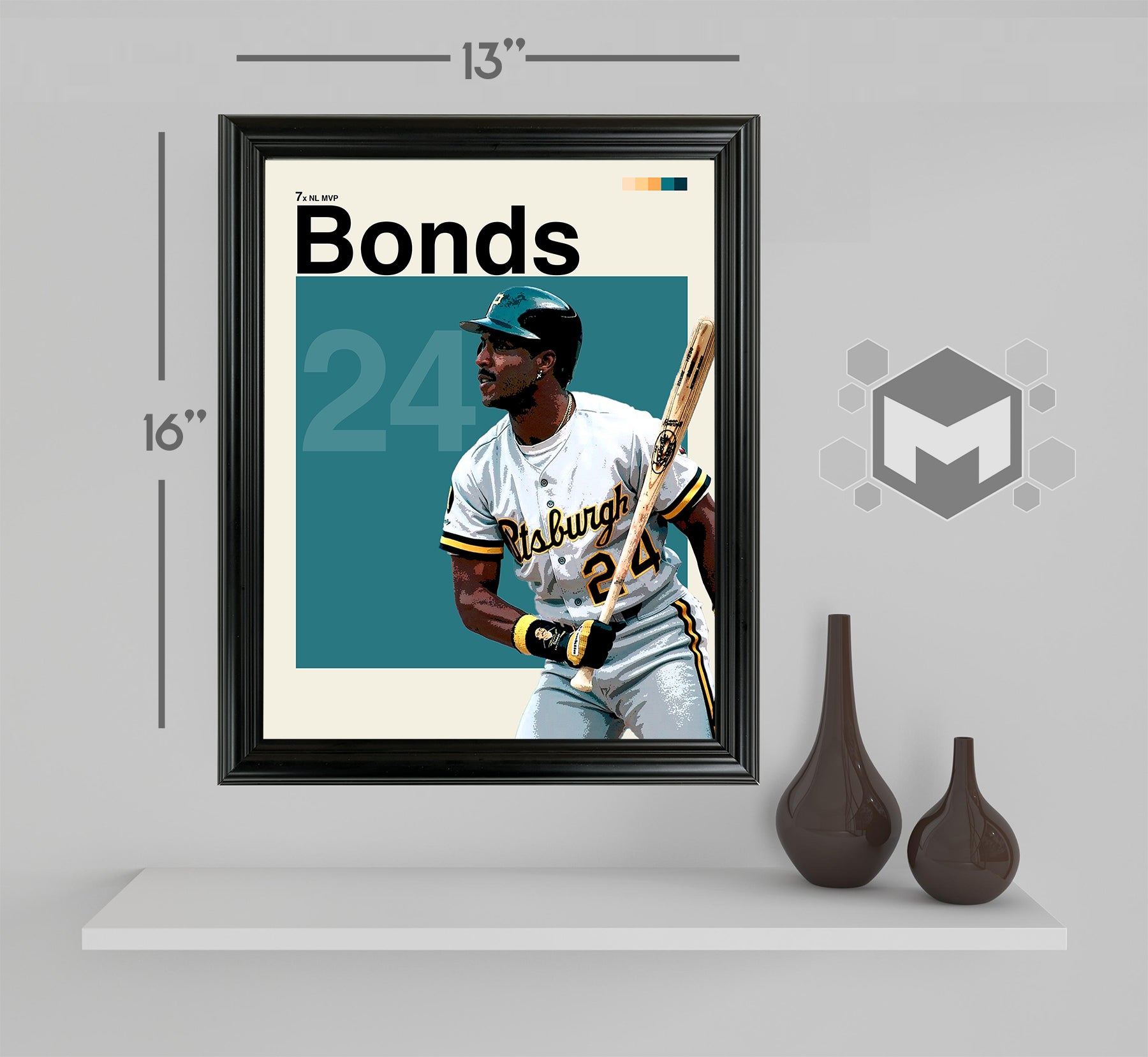 Barry Bonds Framed Sports Art Photo by Thomas Maxwell