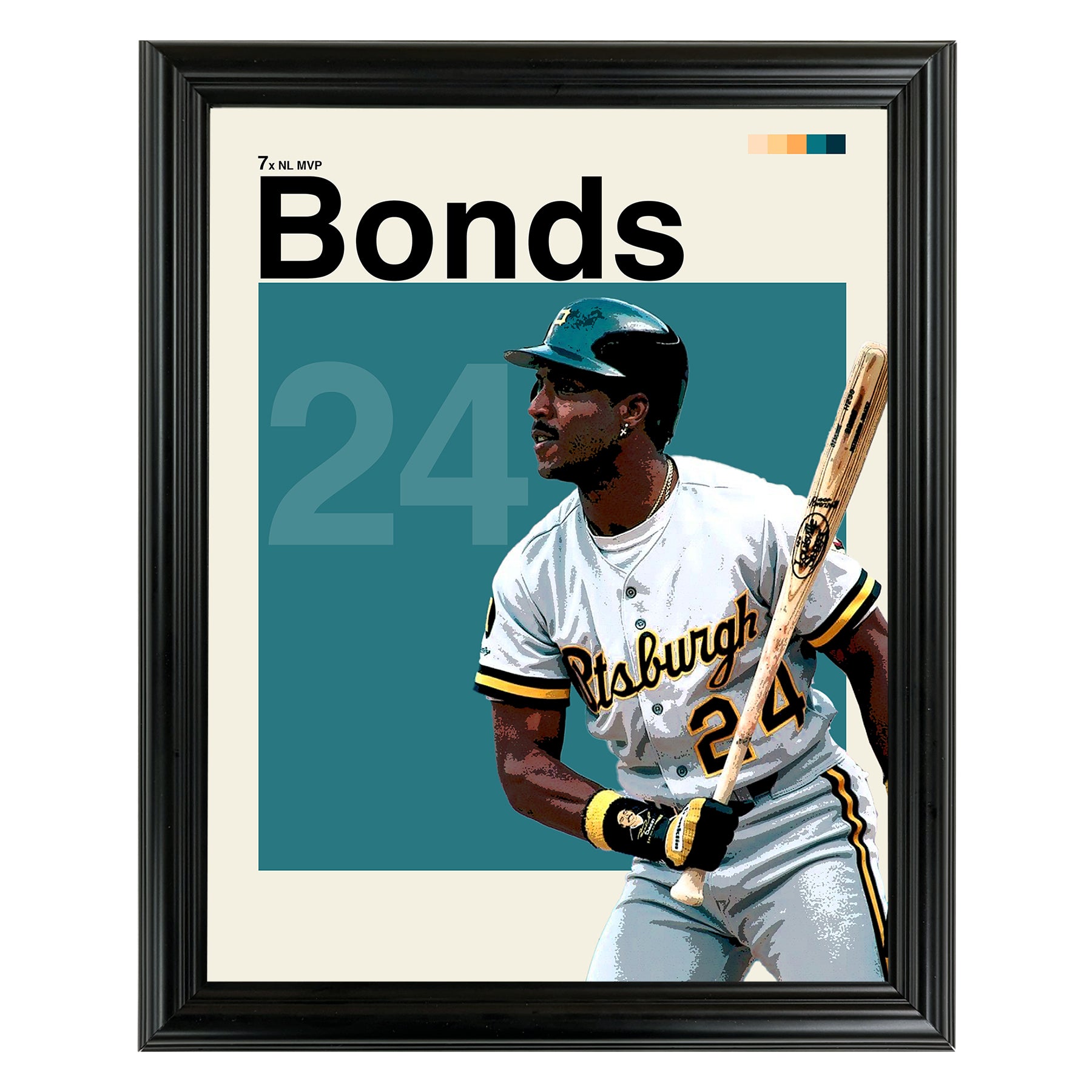 Barry Bonds Framed Sports Art Photo by Thomas Maxwell