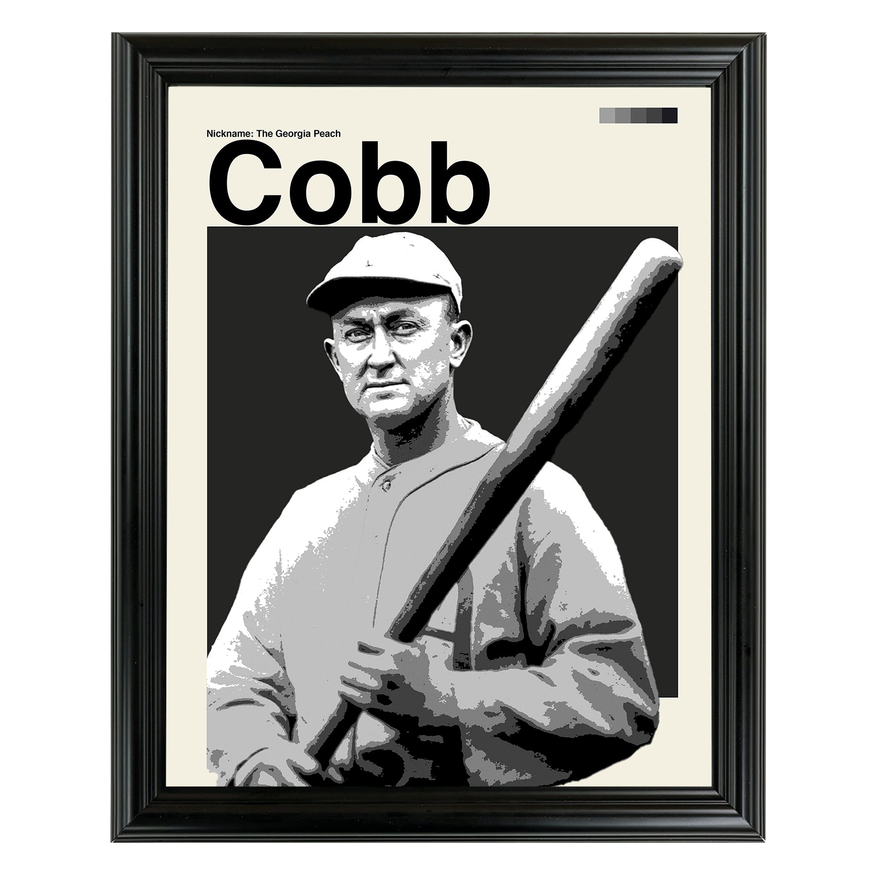 Ty Cobb Framed Sports Art Photo by Thomas Maxwell