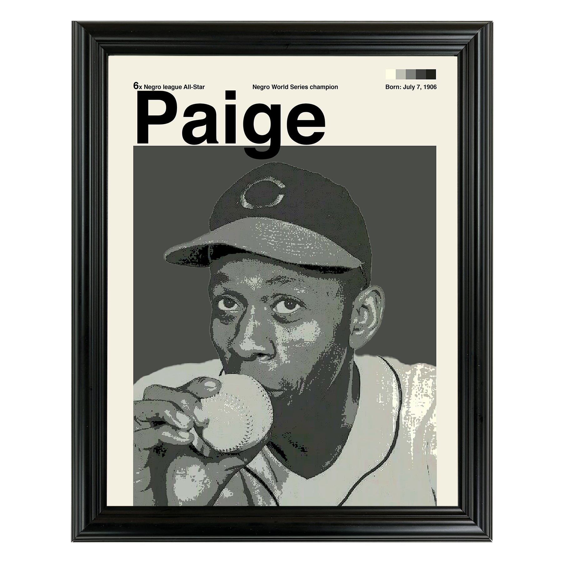 Satchel Paige Framed Sports Art Photo by Thomas Maxwell