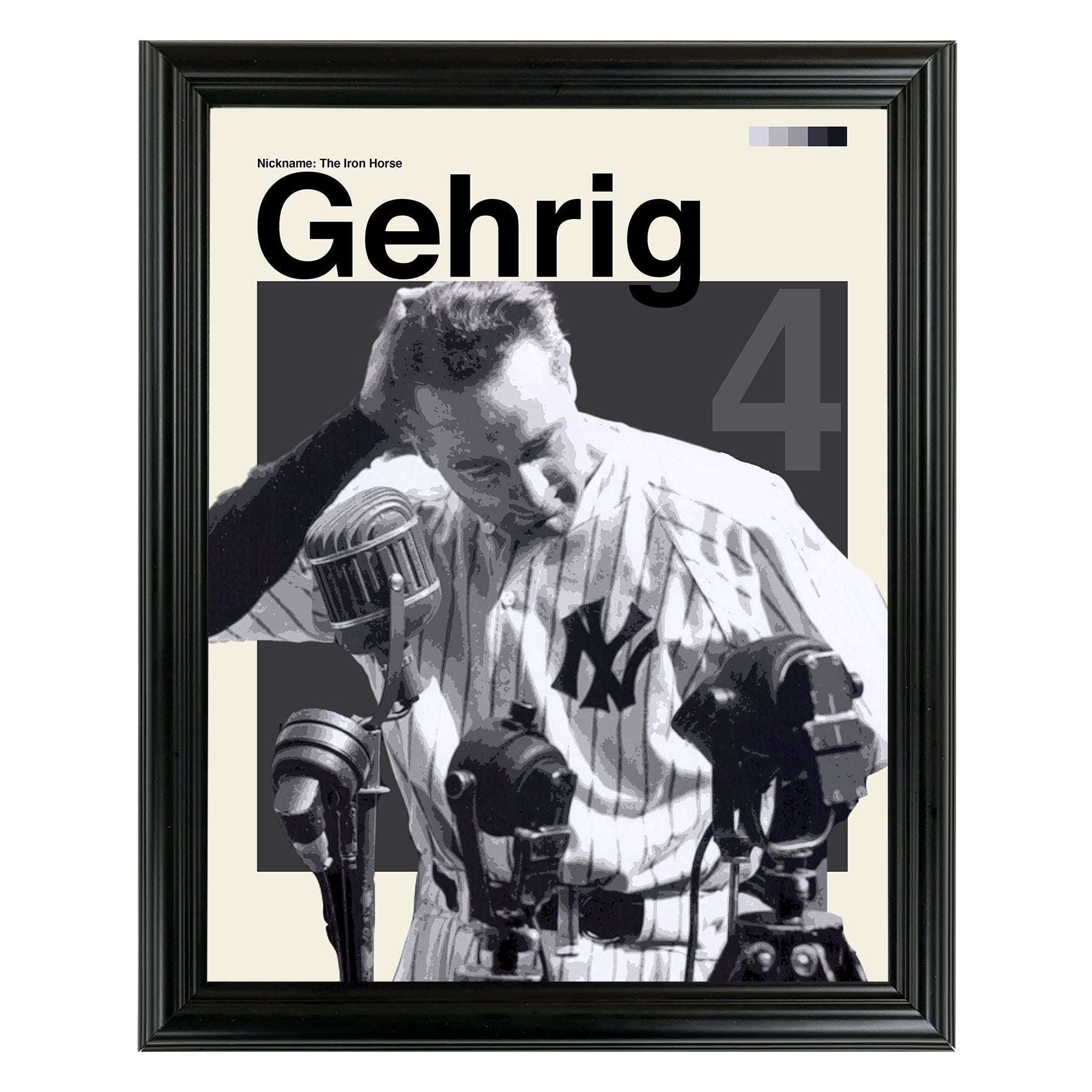 Lou Gehrig Framed Sports Art Photo by Thomas Maxwell