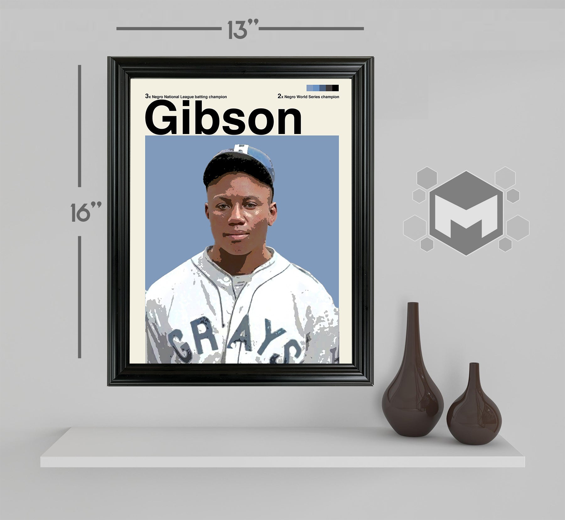 Josh Gibson Framed Sports Art Photo by Thomas Maxwell