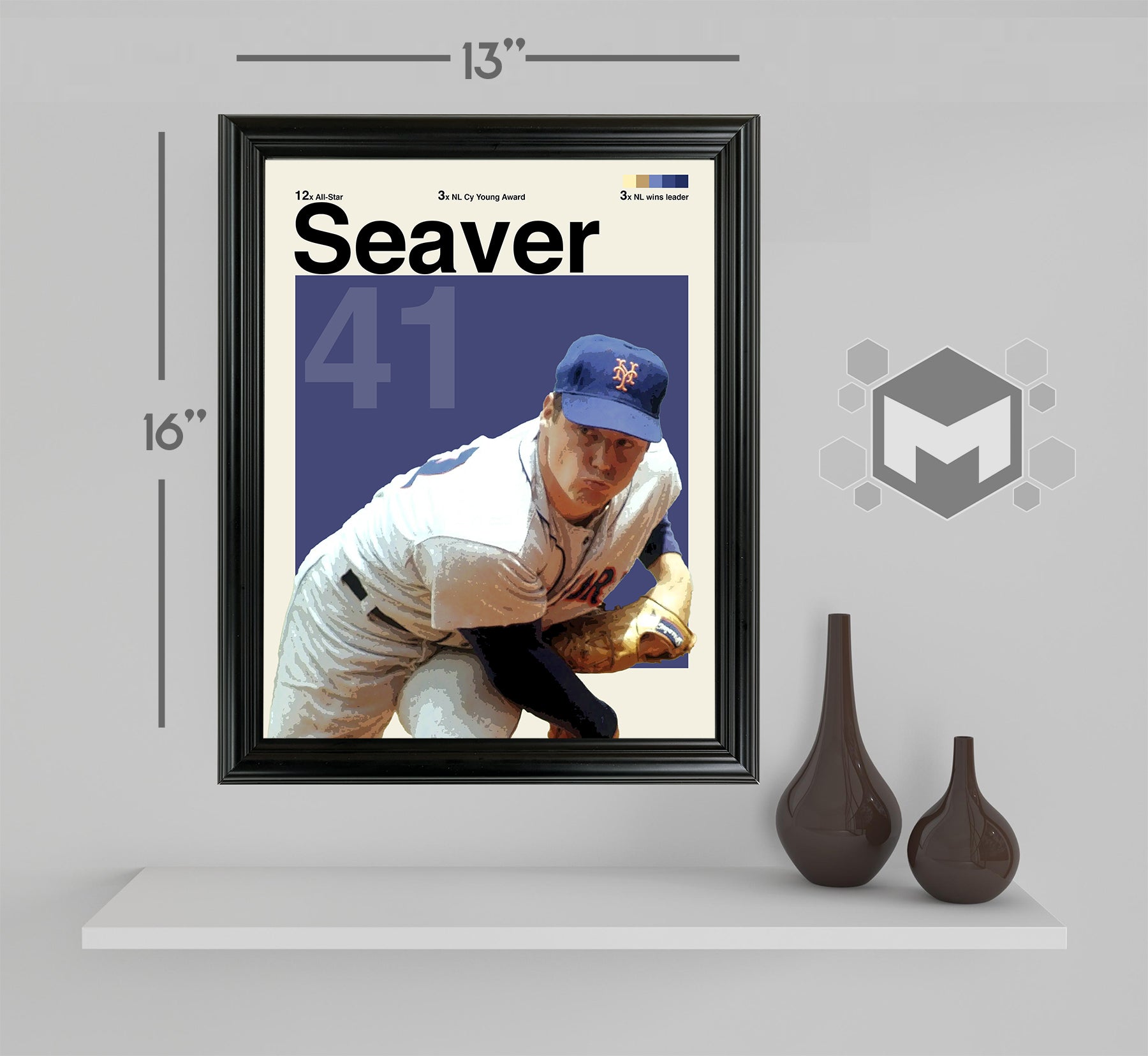 Tom Seaver Framed Sports Art Photo by Thomas Maxwell