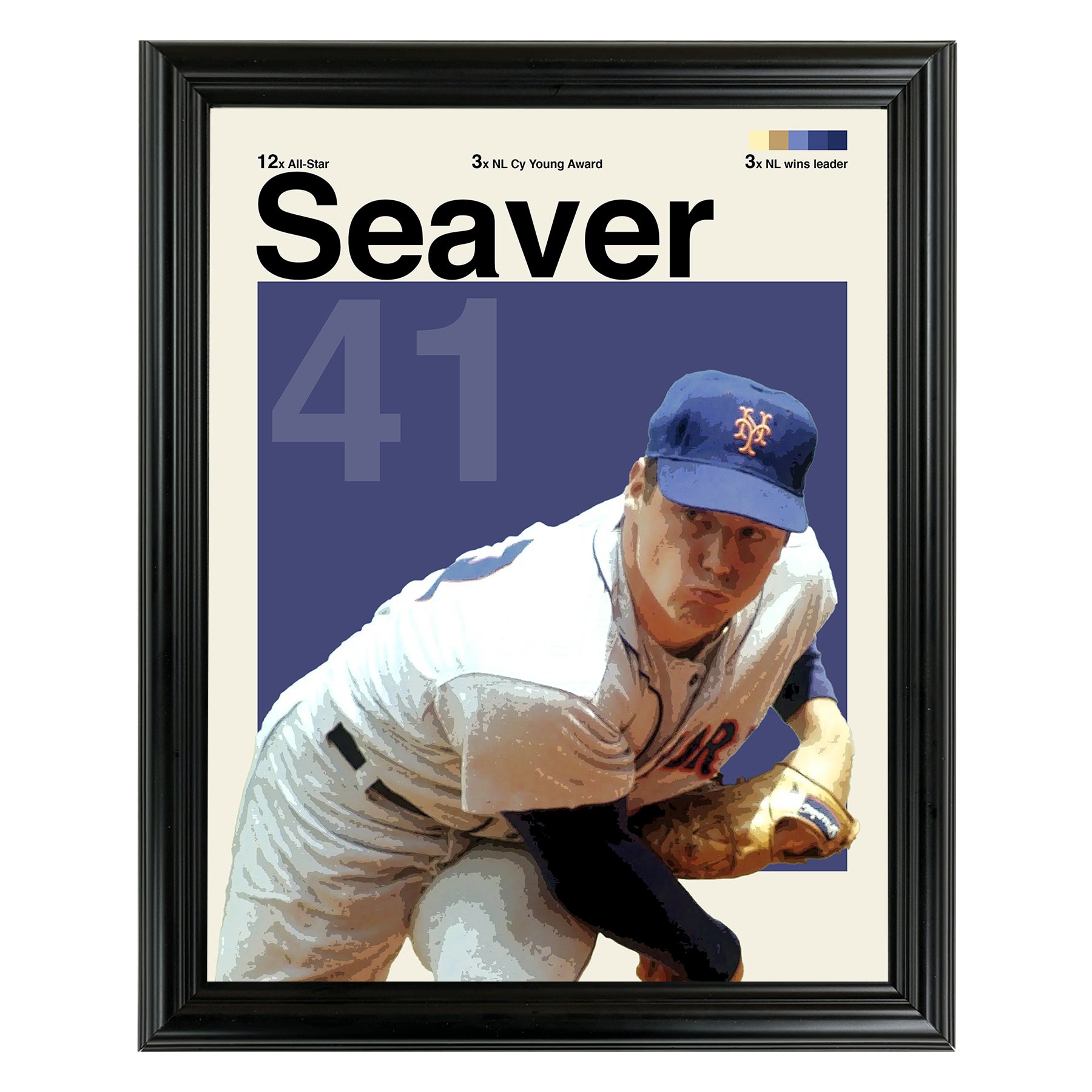 Tom Seaver Framed Sports Art Photo by Thomas Maxwell