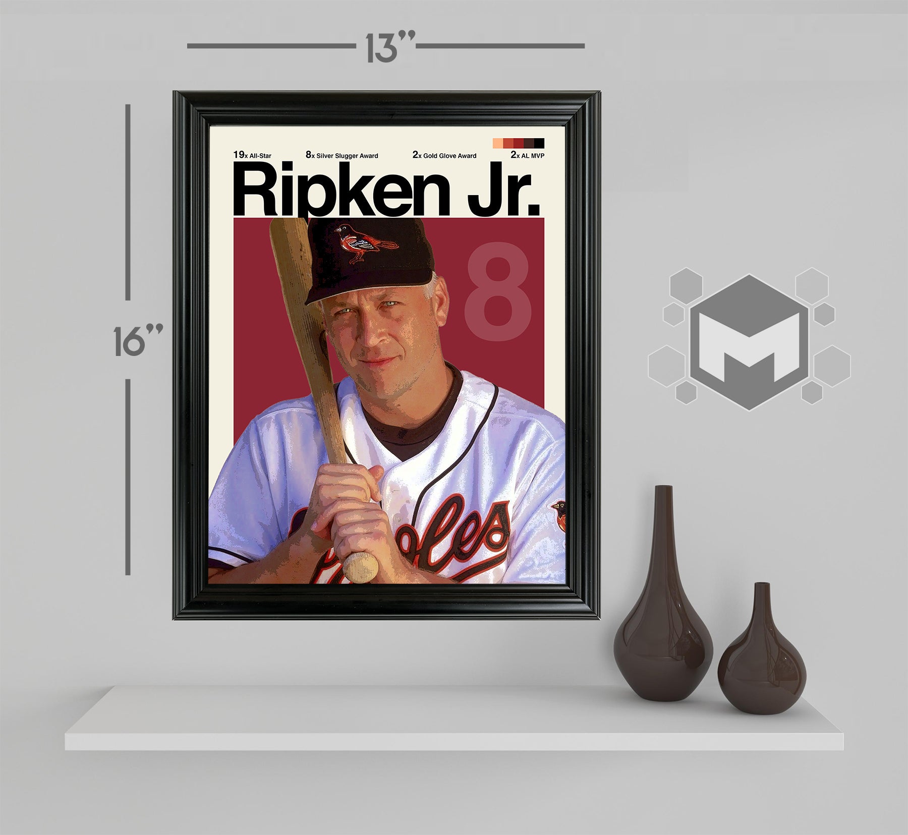 Cal Ripken Jr. Framed Sports Art Photo by Thomas Maxwell