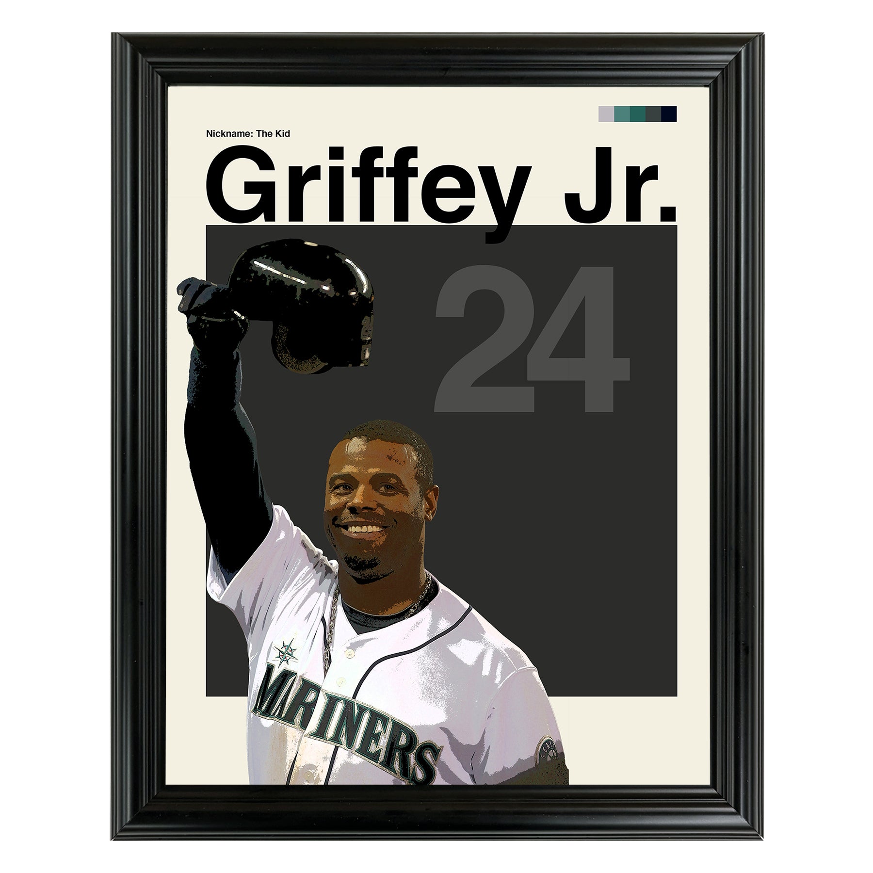 Ken Griffey Jr. Framed Sports Art Photo by Thomas Maxwell