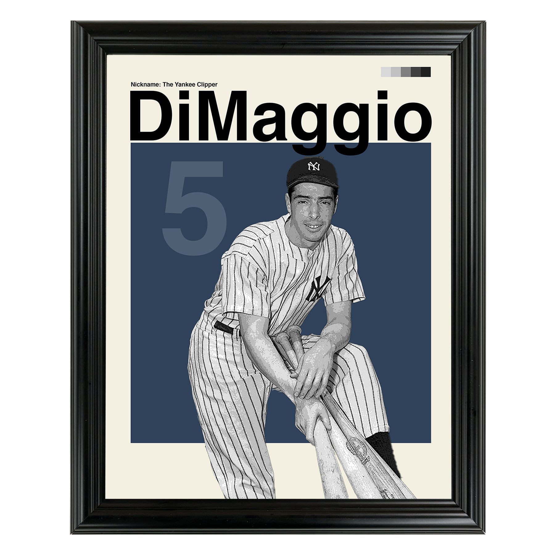 Joe DiMaggio Framed Sports Art Photo by Thomas Maxwell