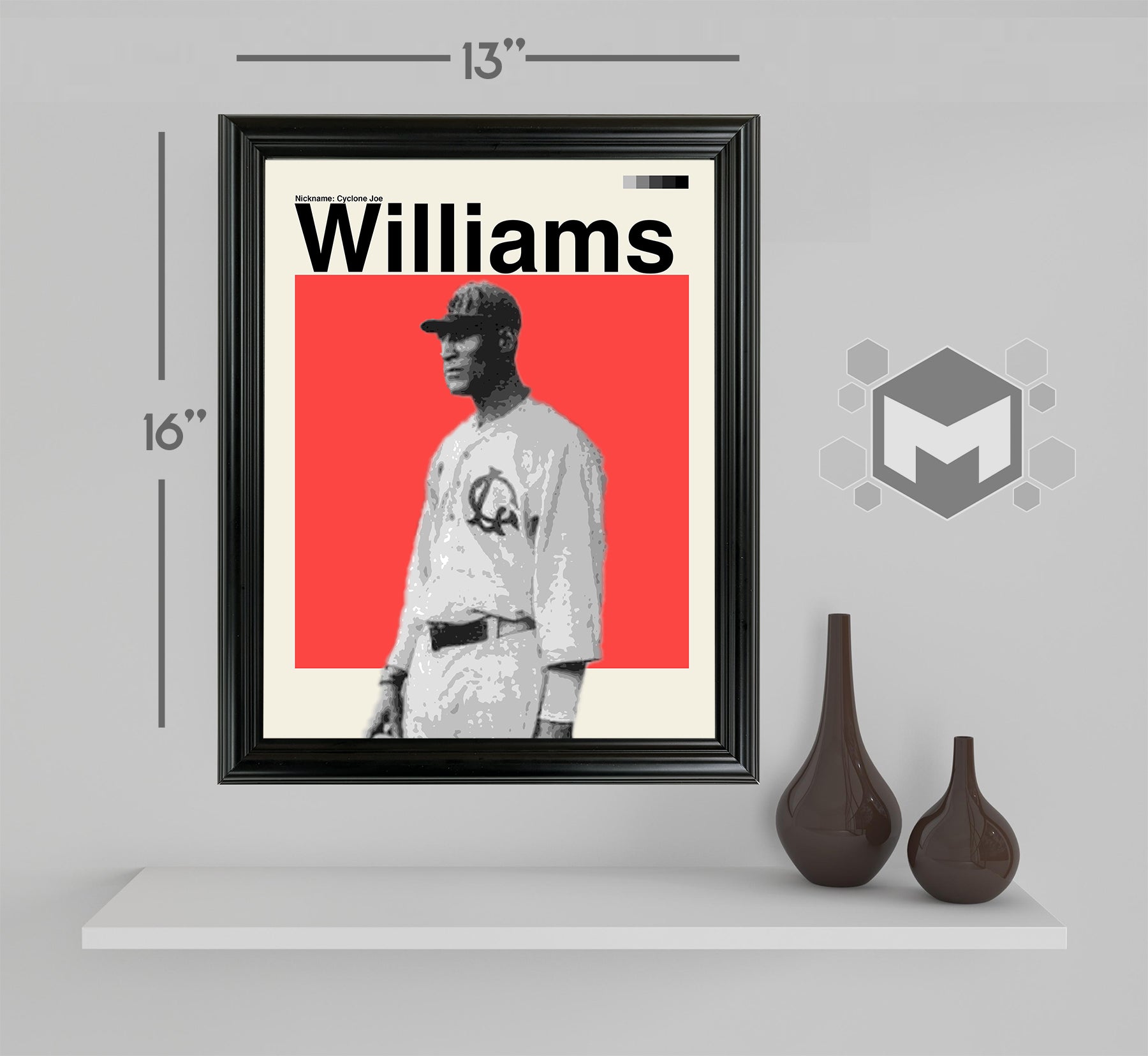 Smokey Joe Williams Framed Sports Art Photo by Thomas Maxwell