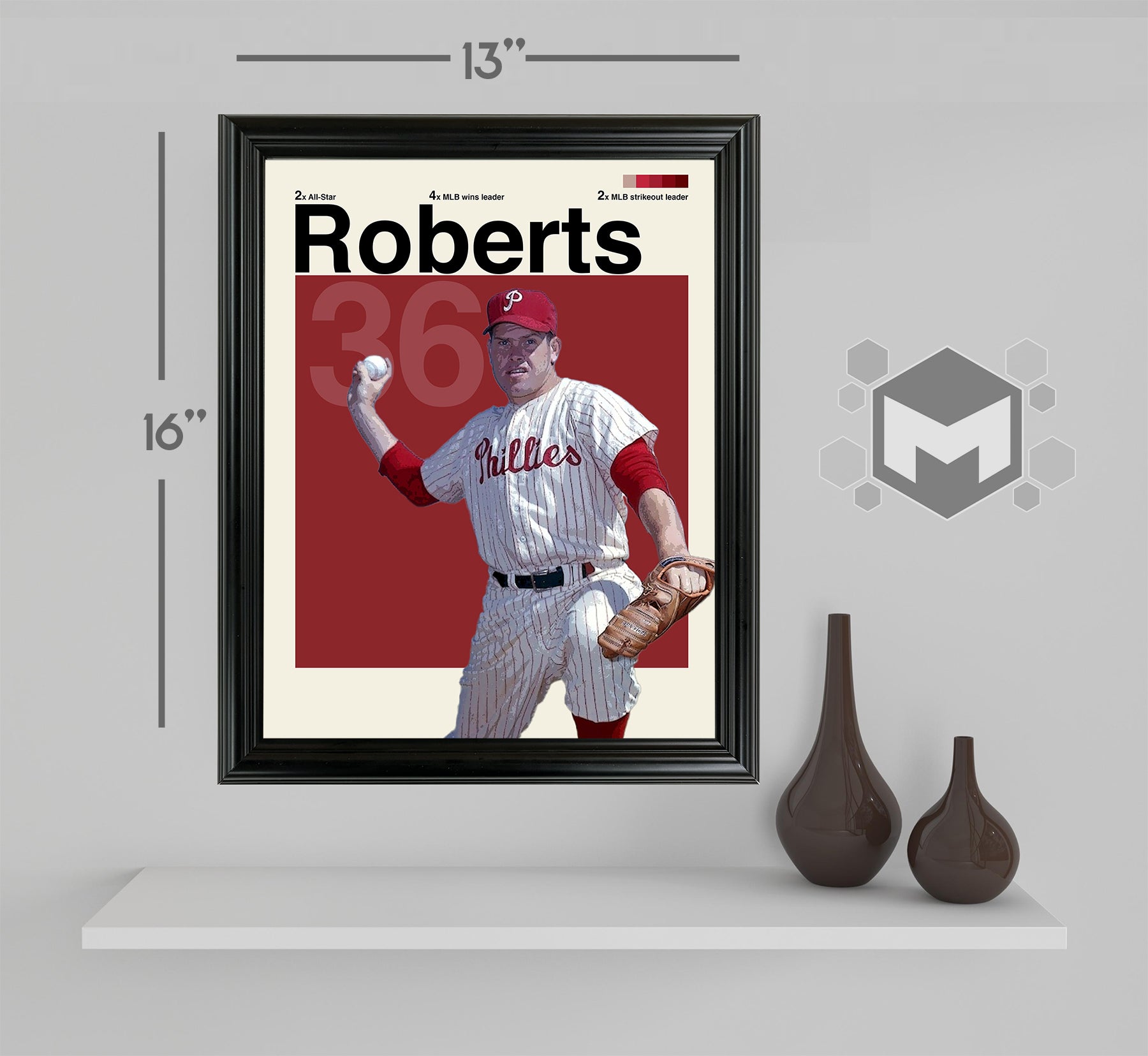 Robin Roberts Framed Sports Art Photo by Thomas Maxwell