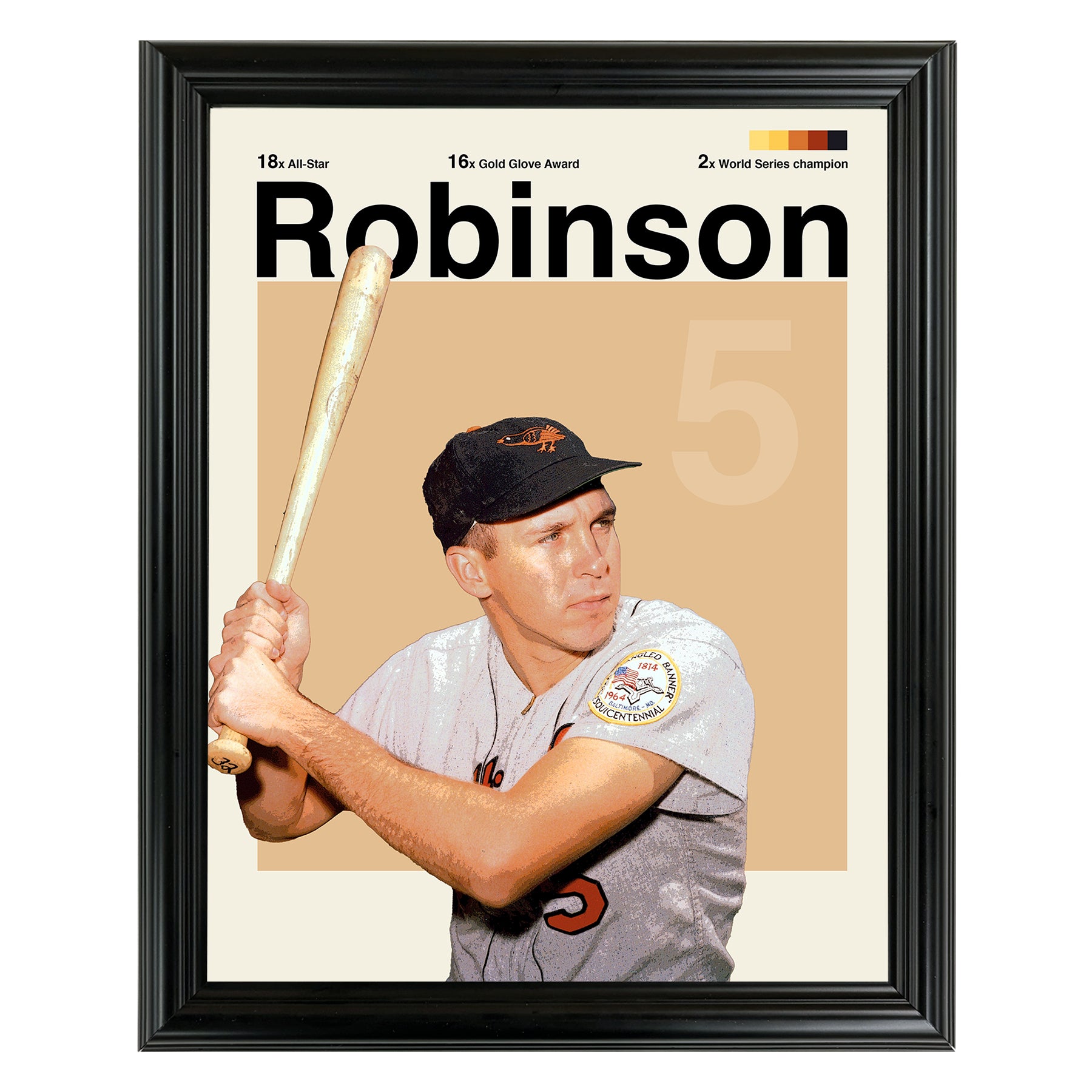 Brooks Robinson Framed Sports Art Photo by Thomas Maxwell