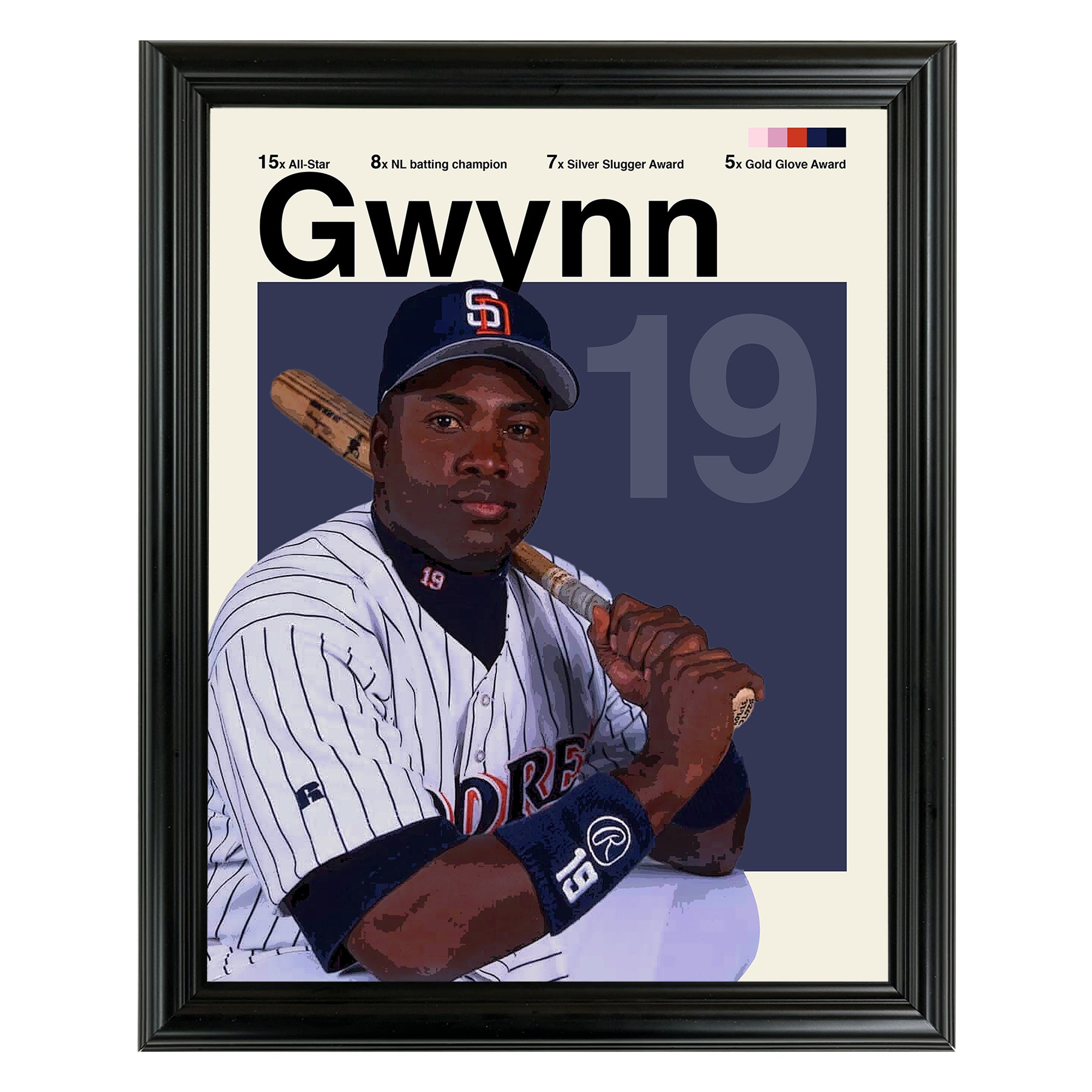 Tony Gwynn Framed Sports Art Photo by Thomas Maxwell