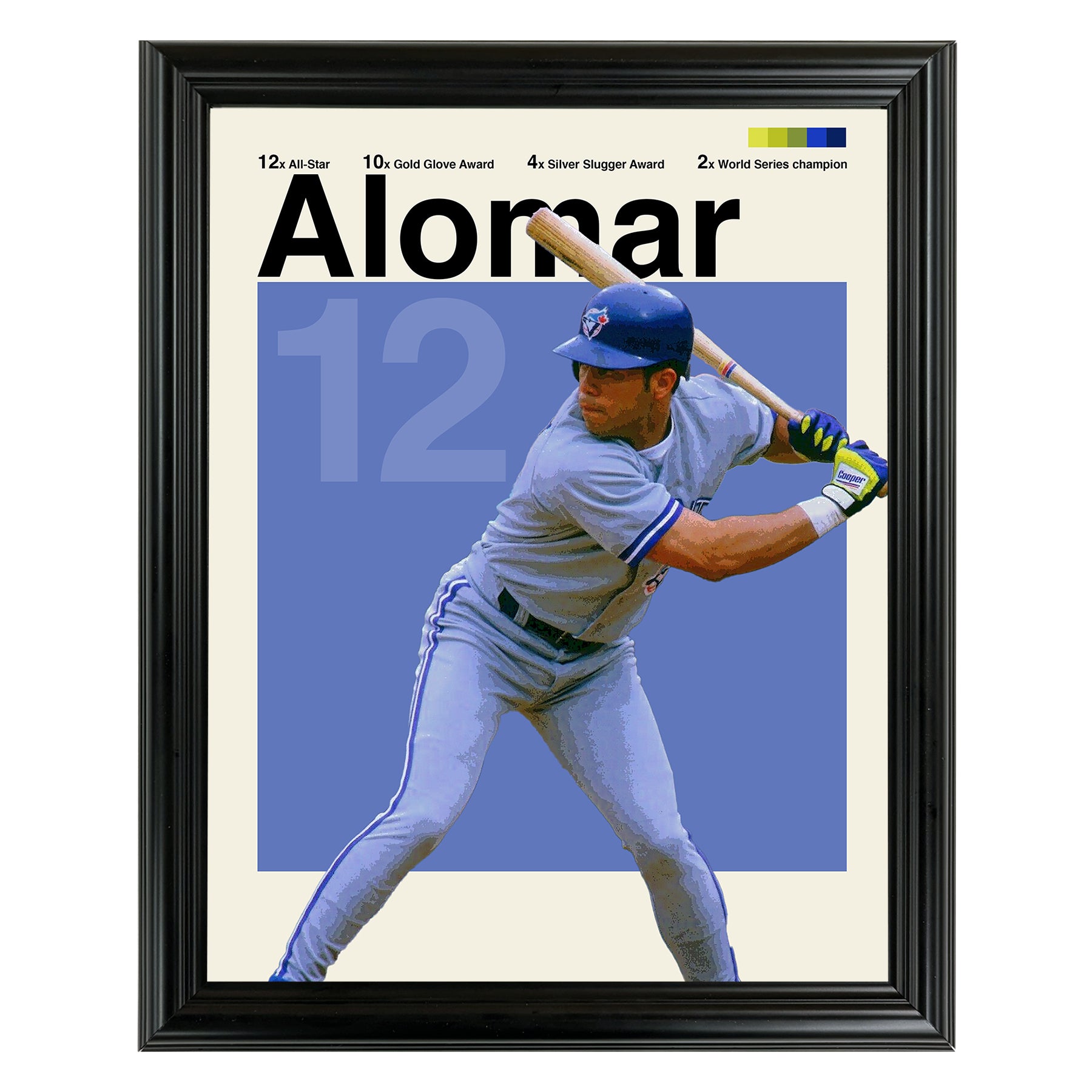 Roberto Alomar Framed Sports Art Photo by Thomas Maxwell