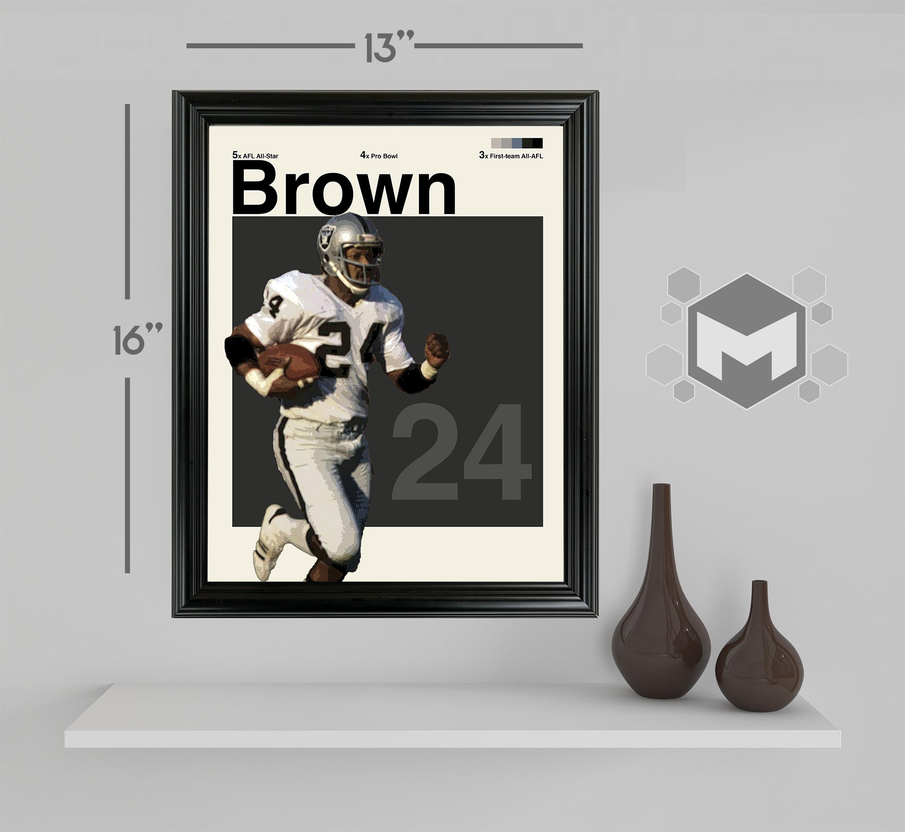 Willie Brown Framed Sports Art Photo by Thomas Maxwell