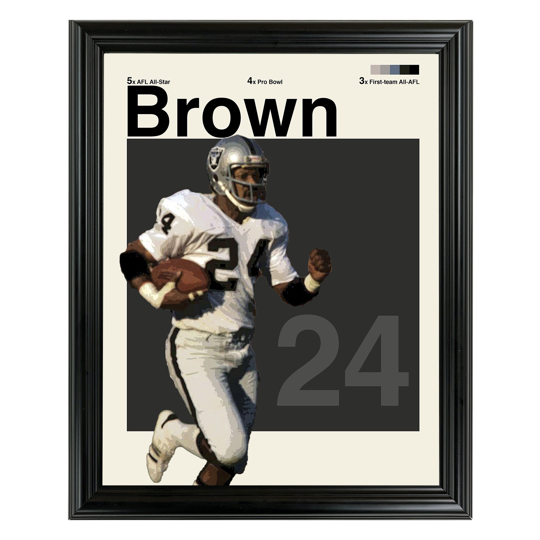 Willie Brown Framed Sports Art Photo by Thomas Maxwell