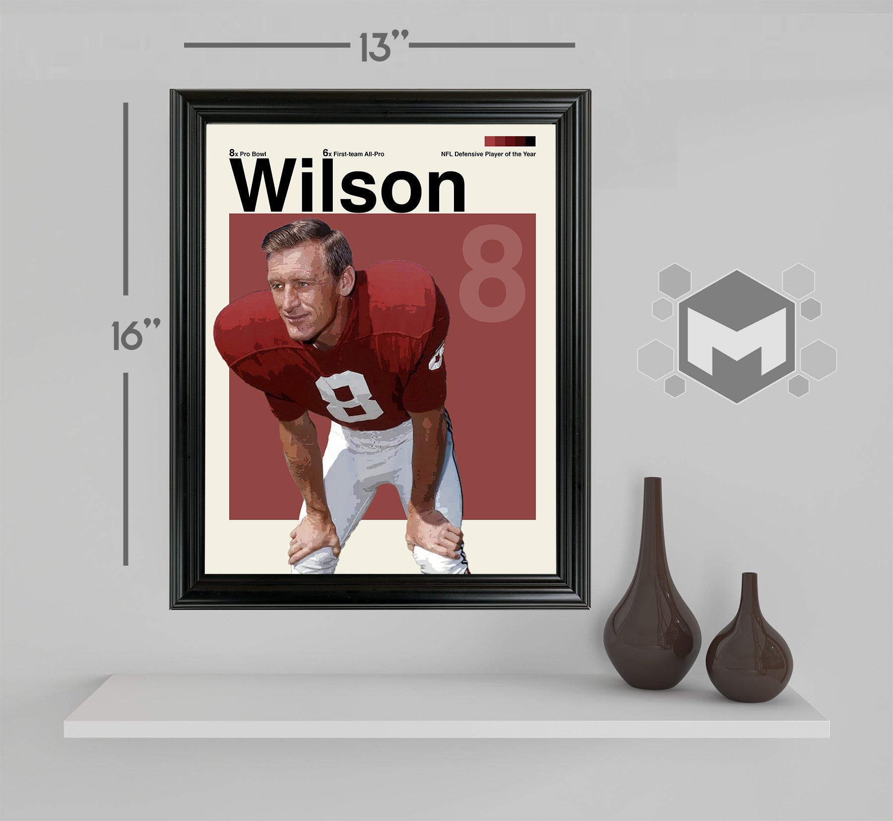 Larry Wilson Framed Sports Art Photo by Thomas Maxwell