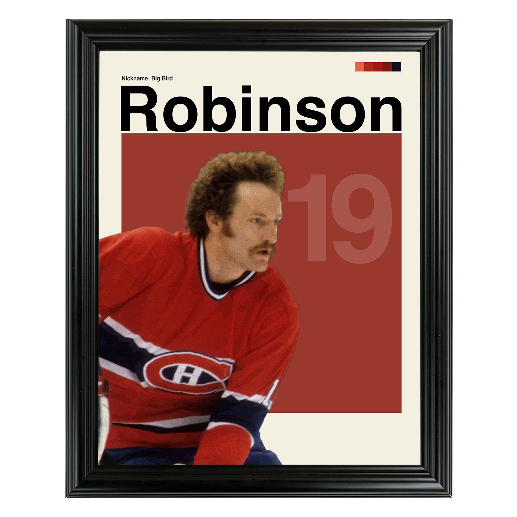 Larry Robinson Framed Sports Art Photo by Thomas Maxwell