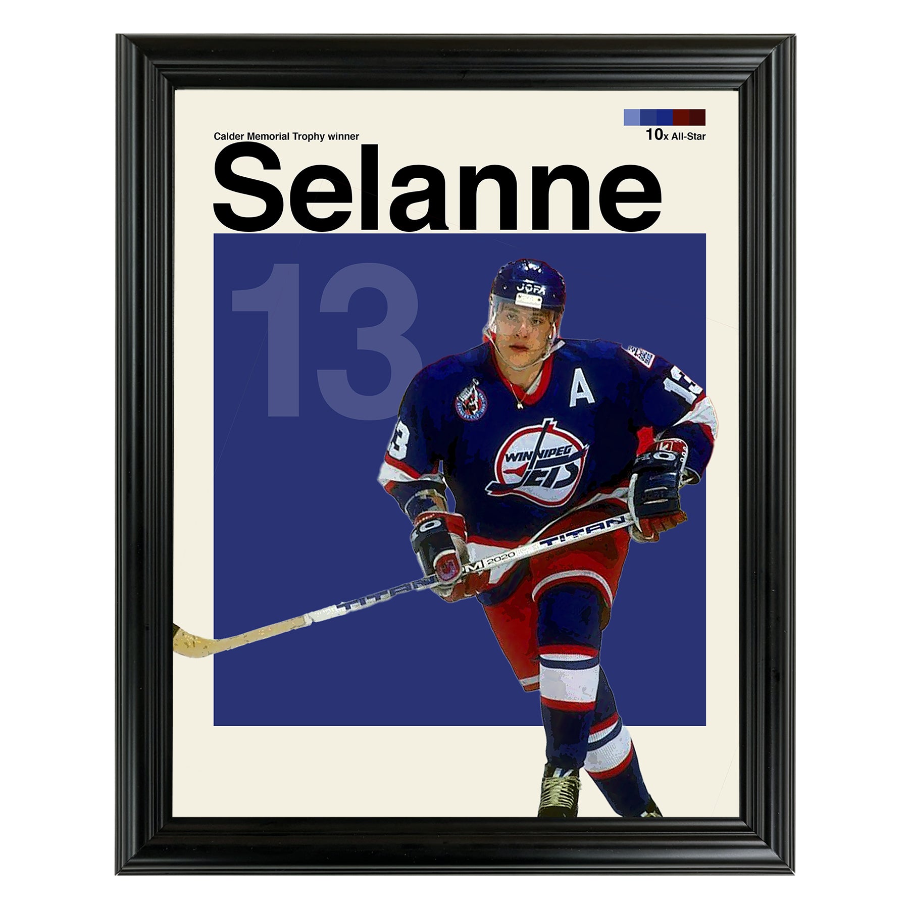 Teemu Selanne Framed Sports Art Photo by Thomas Maxwell