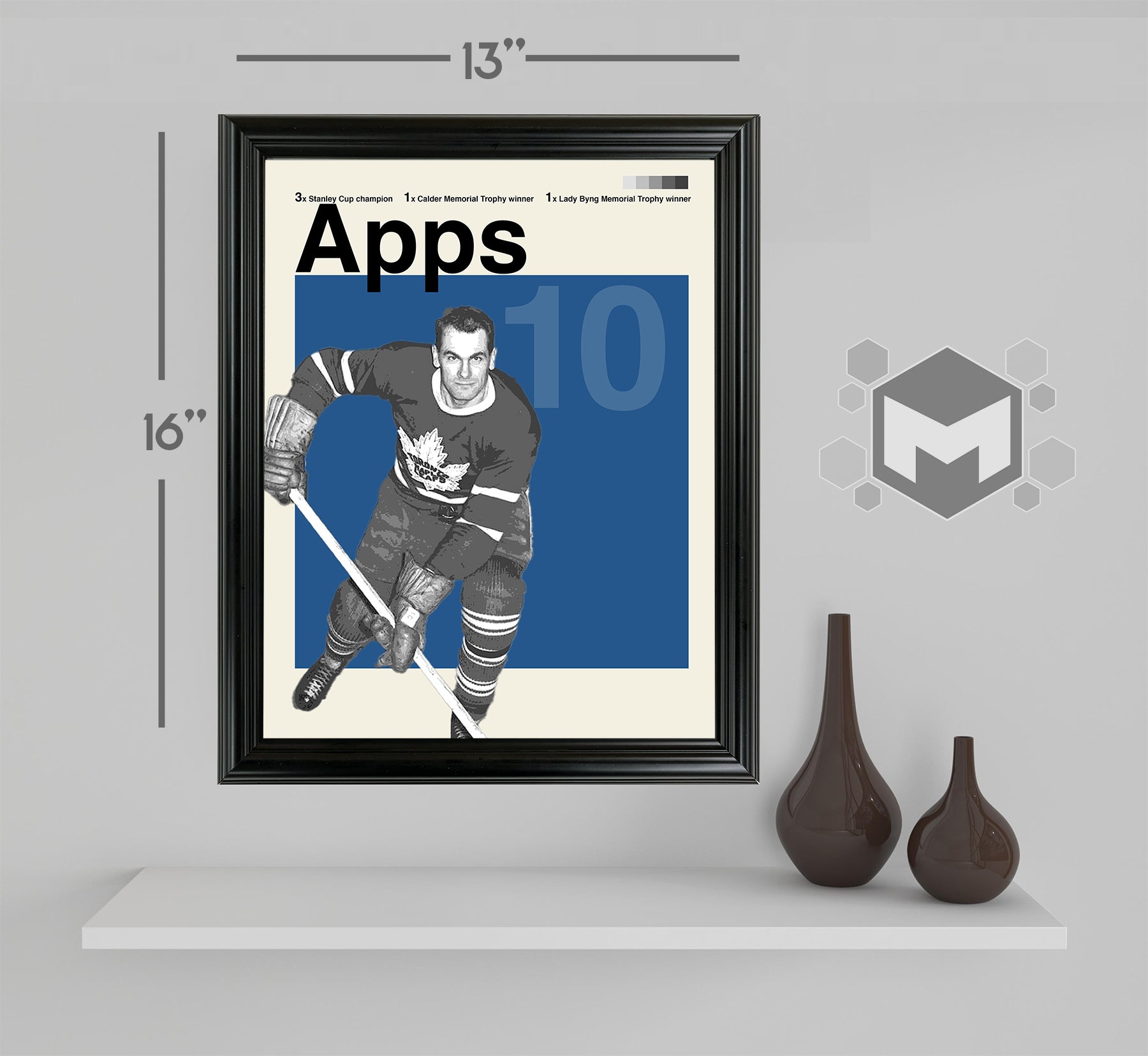 Syl Apps Framed Sports Art Photo by Thomas Maxwell