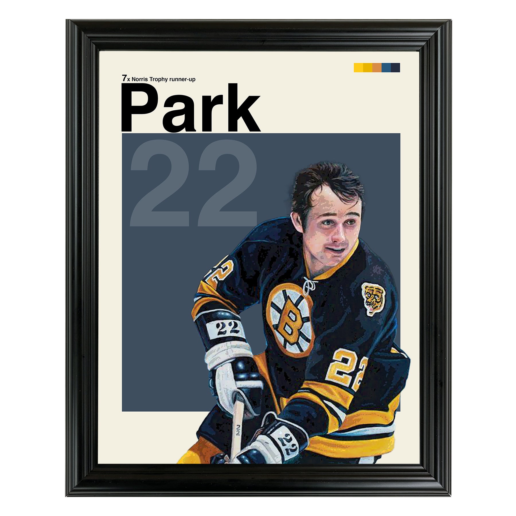 Brad Park Framed Sports Art Photo by Thomas Maxwell