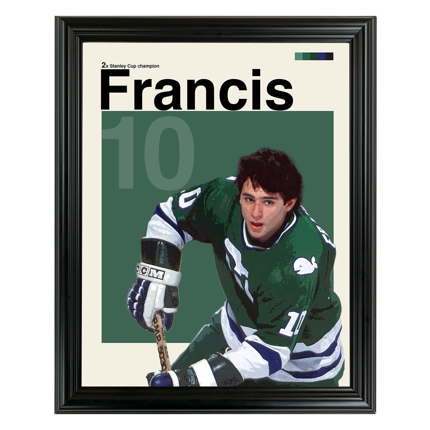 Ron Francis Framed Sports Art Photo by Thomas Maxwell