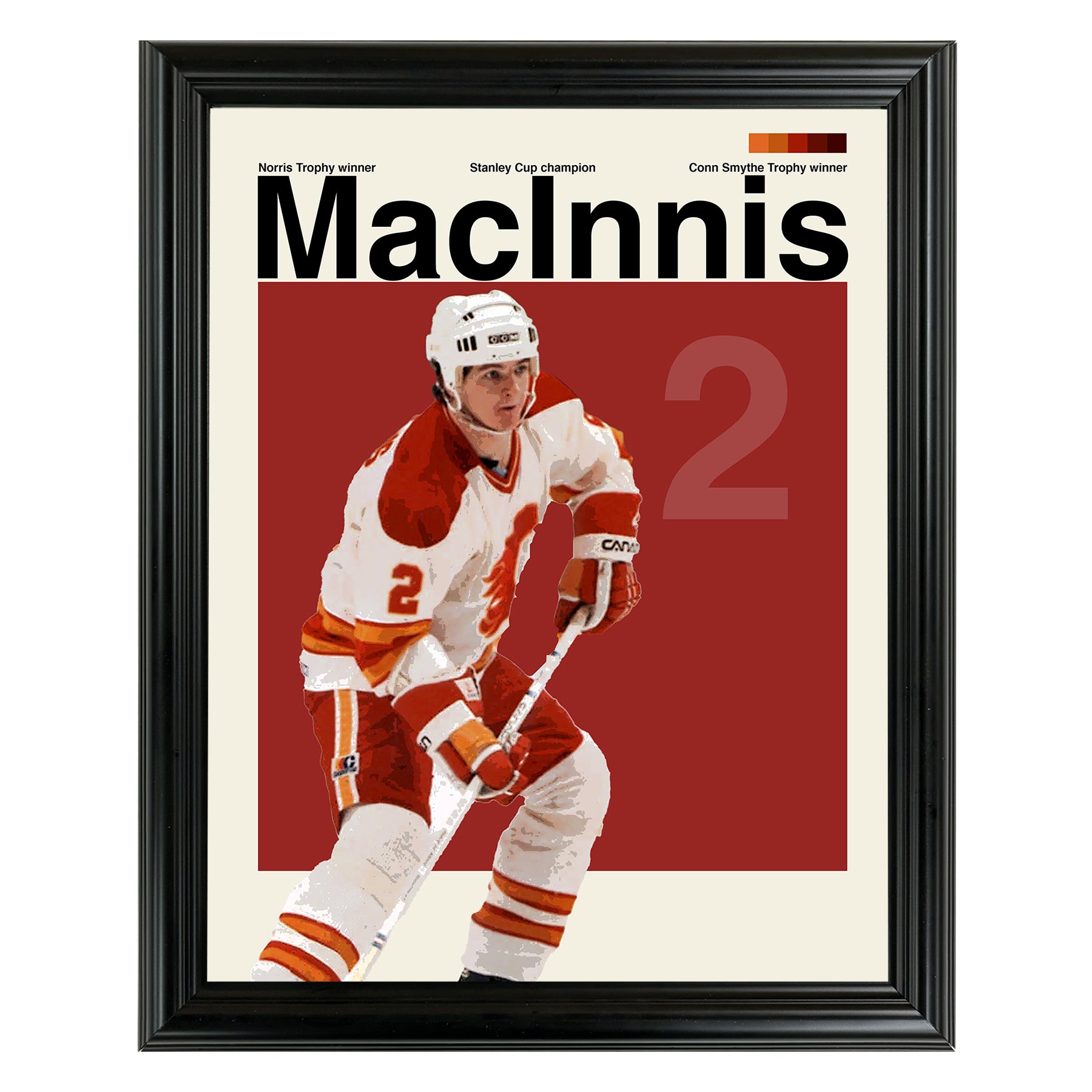 Al MacInnis Framed Sports Art Photo by Thomas Maxwell