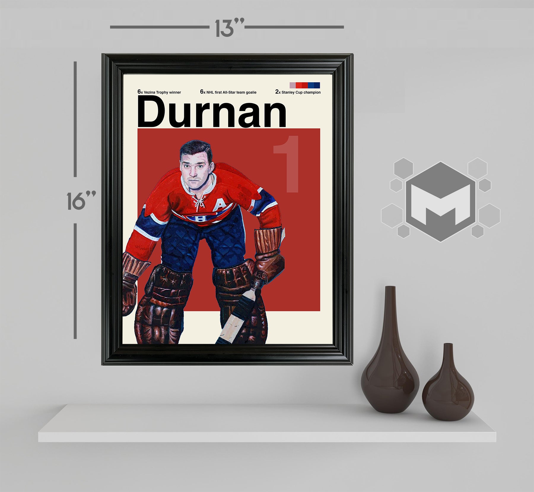 Bill Durnan Framed Sports Art Photo by Thomas Maxwell