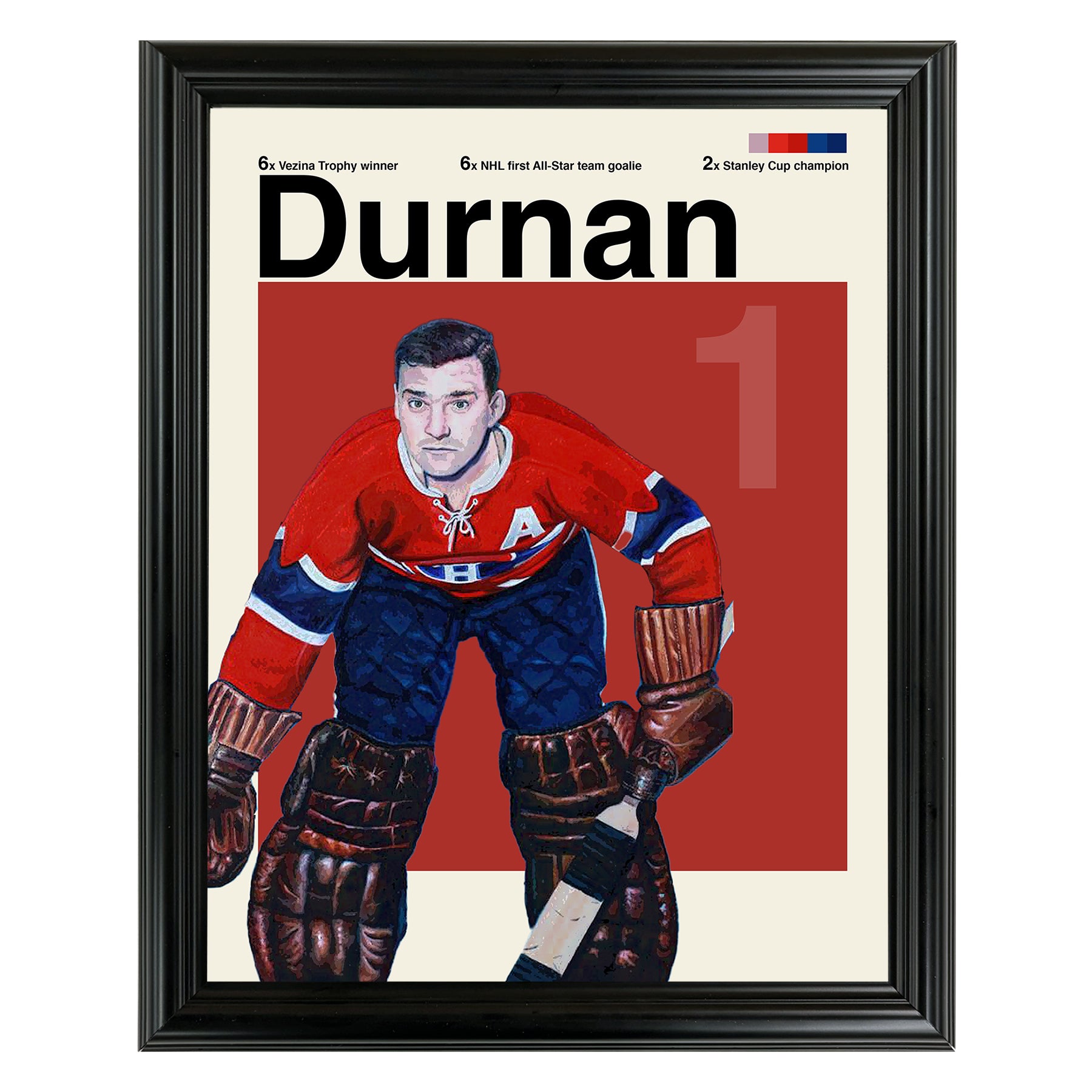 Bill Durnan Framed Sports Art Photo by Thomas Maxwell