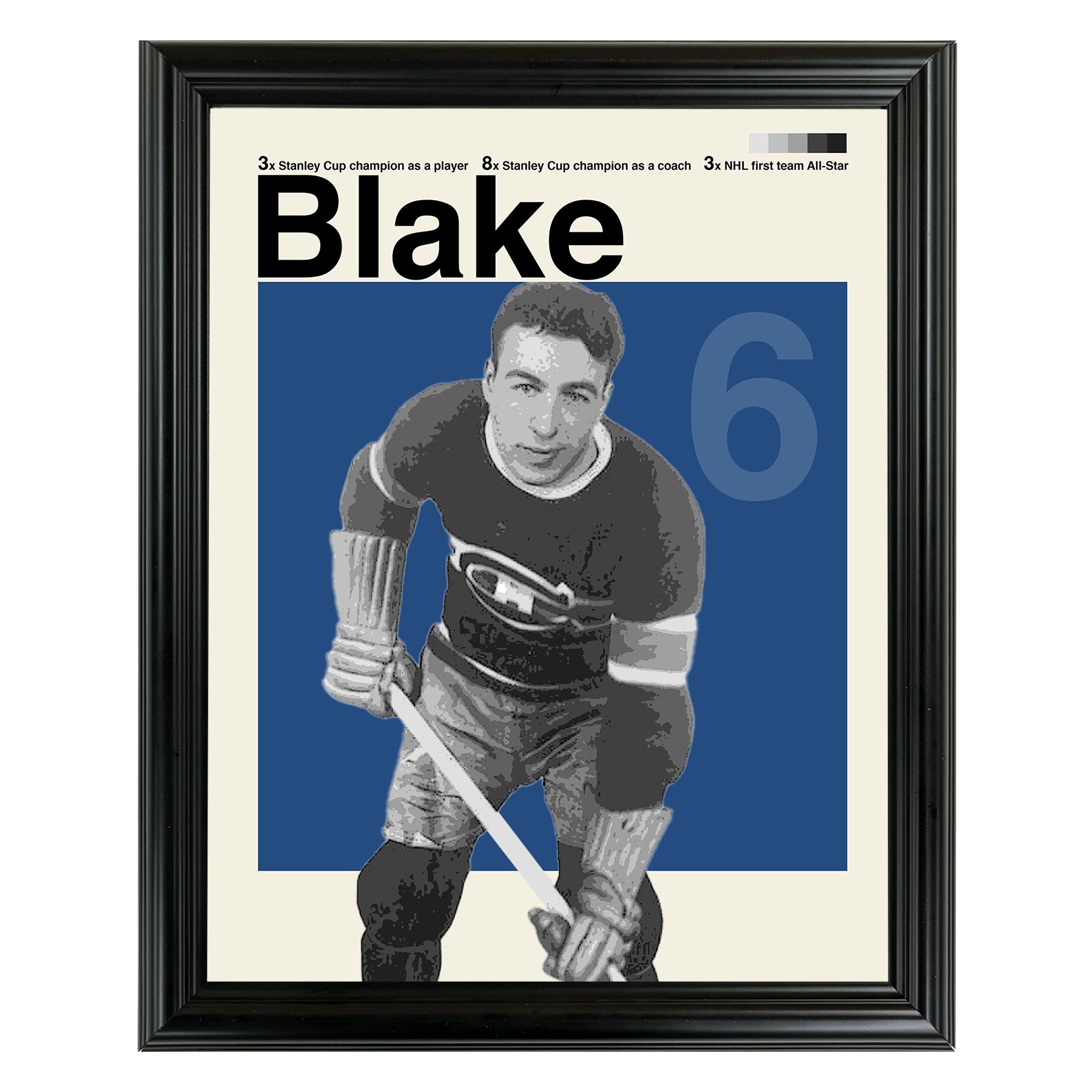 Toe Blake Framed Sports Art Photo by Thomas Maxwell