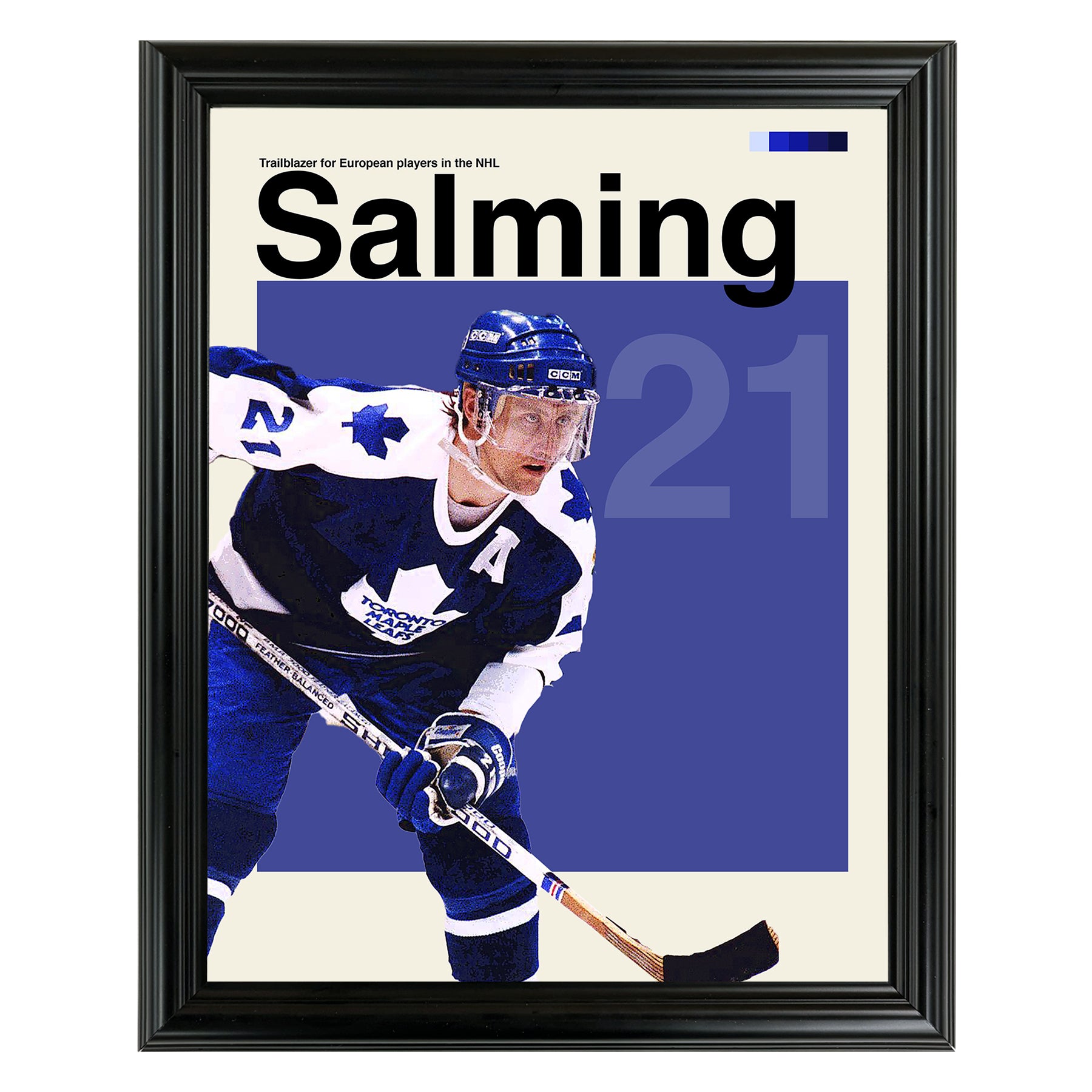 Borje Salming Framed Sports Art Photo by Thomas Maxwell