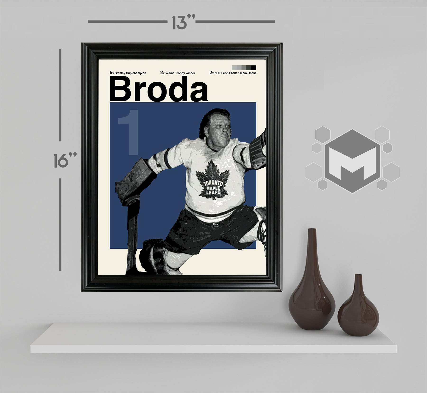 Turk Broda Framed Sports Art Photo by Thomas Maxwell