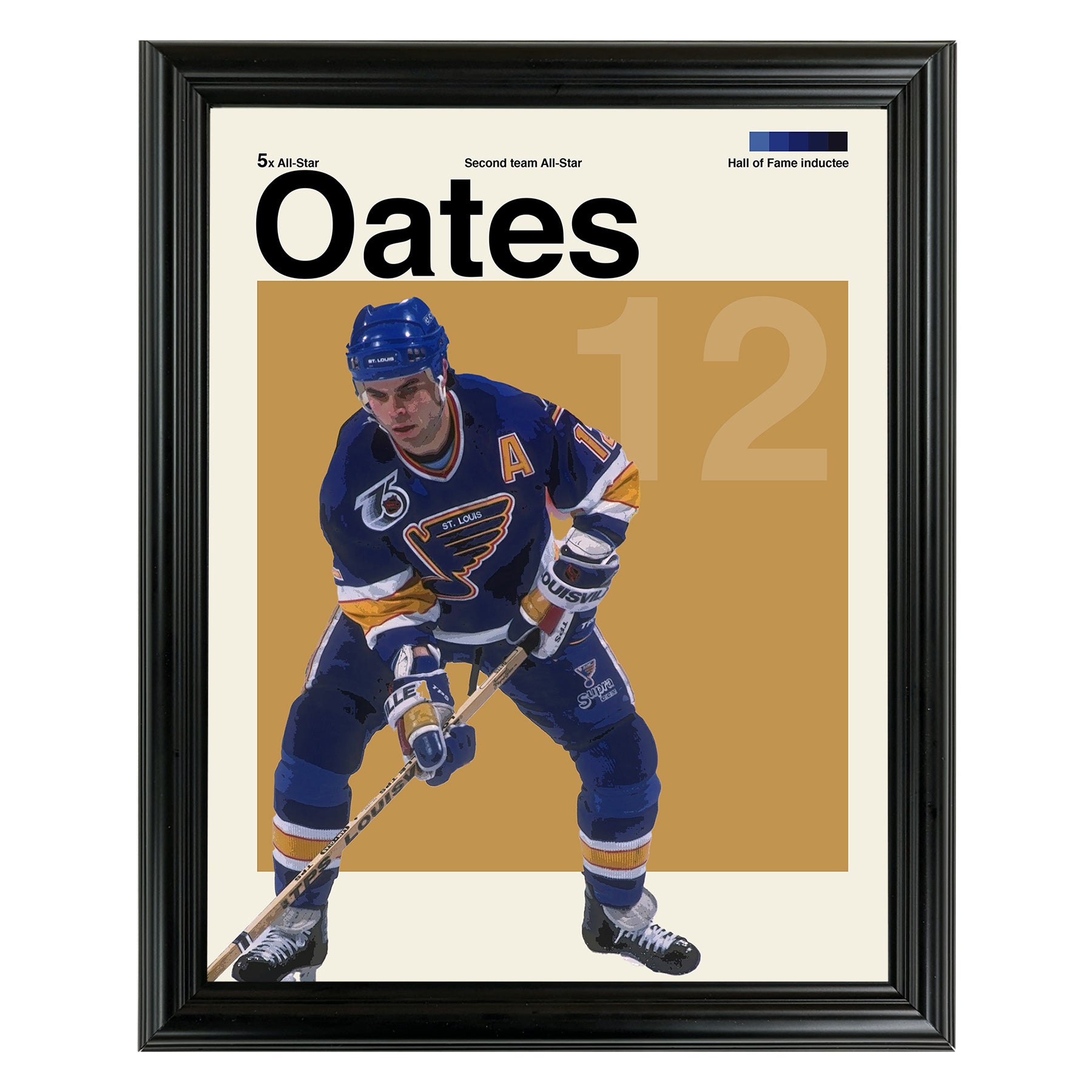 Adam Oates Framed Sports Art Photo by Thomas Maxwell