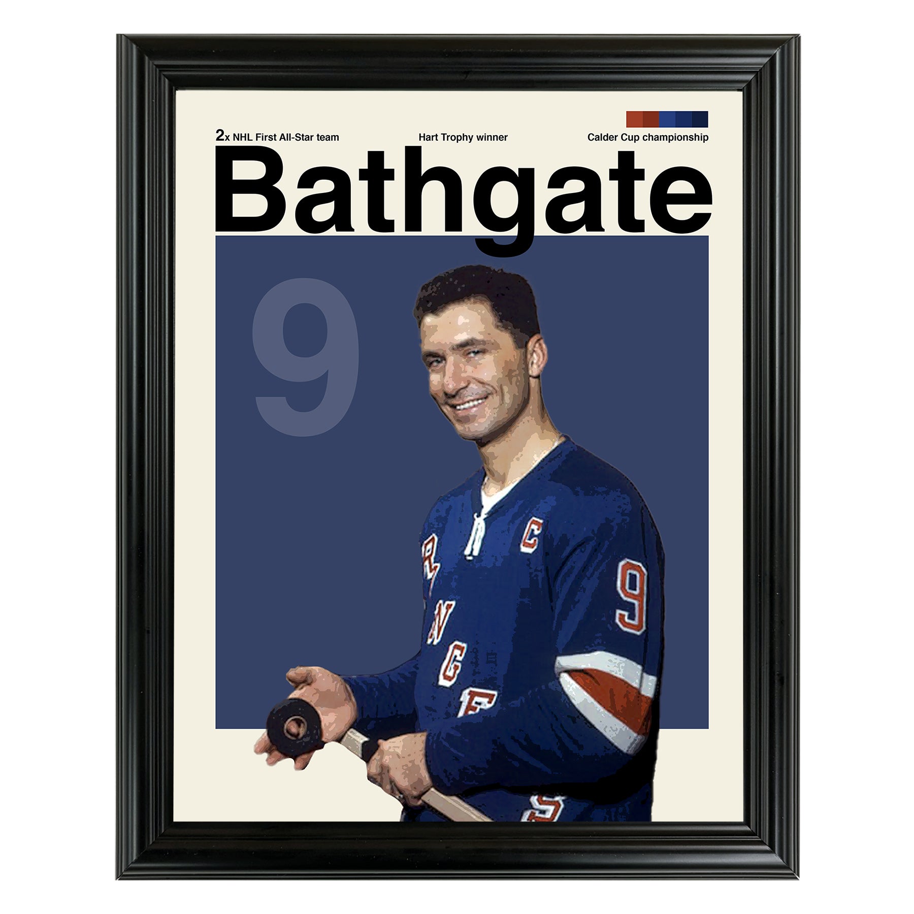 Andy Bathgate Framed Sports Art Photo by Thomas Maxwell