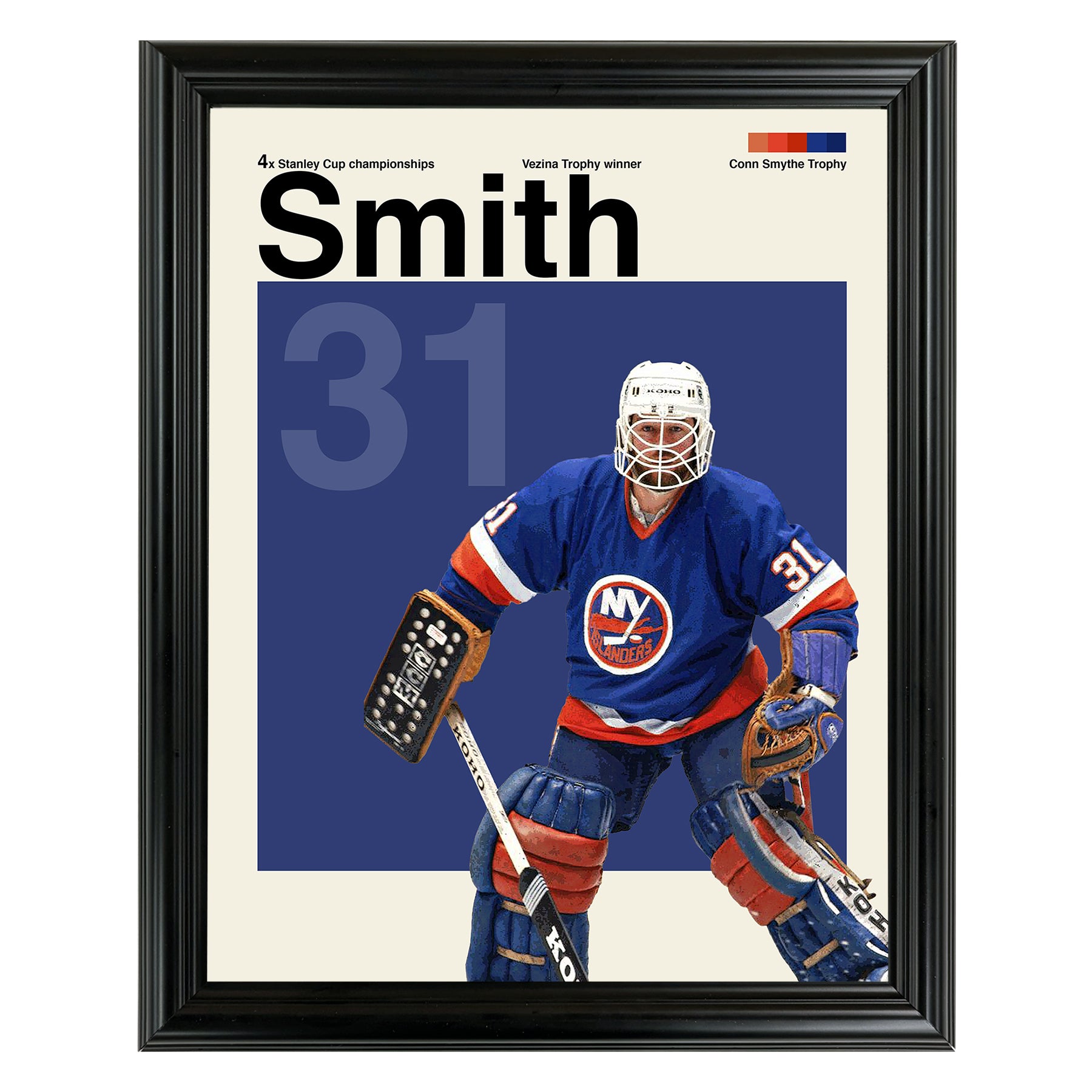 Billy Smith Framed Sports Art Photo by Thomas Maxwell