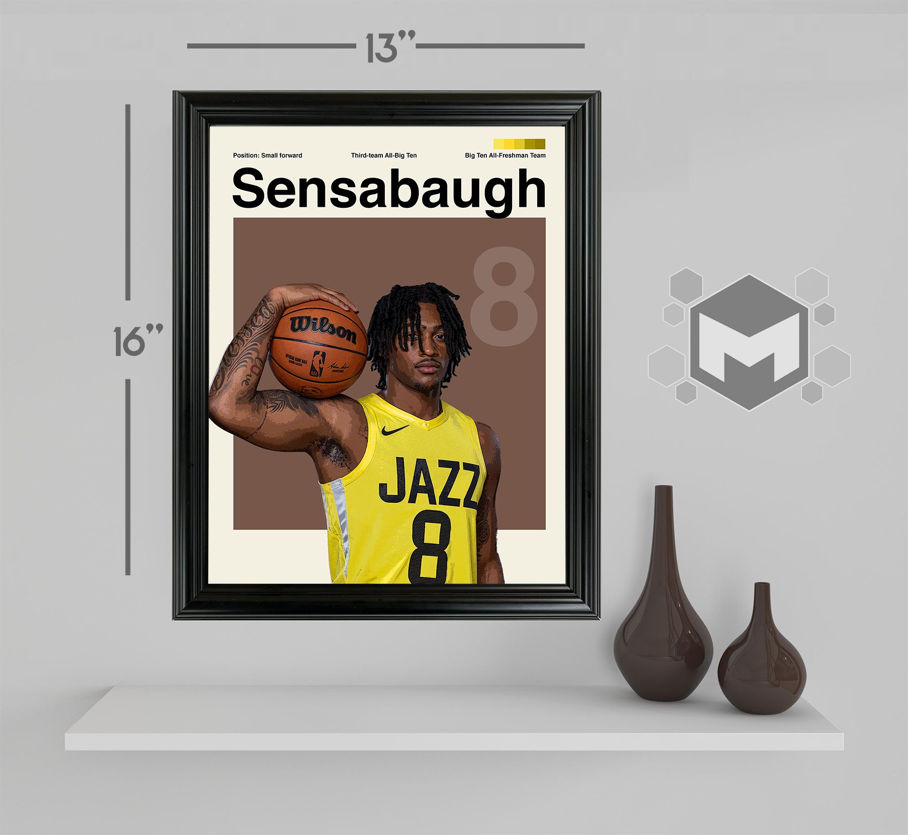 Brice Sensabaugh Framed Sports Art Photo by Thomas Maxwell