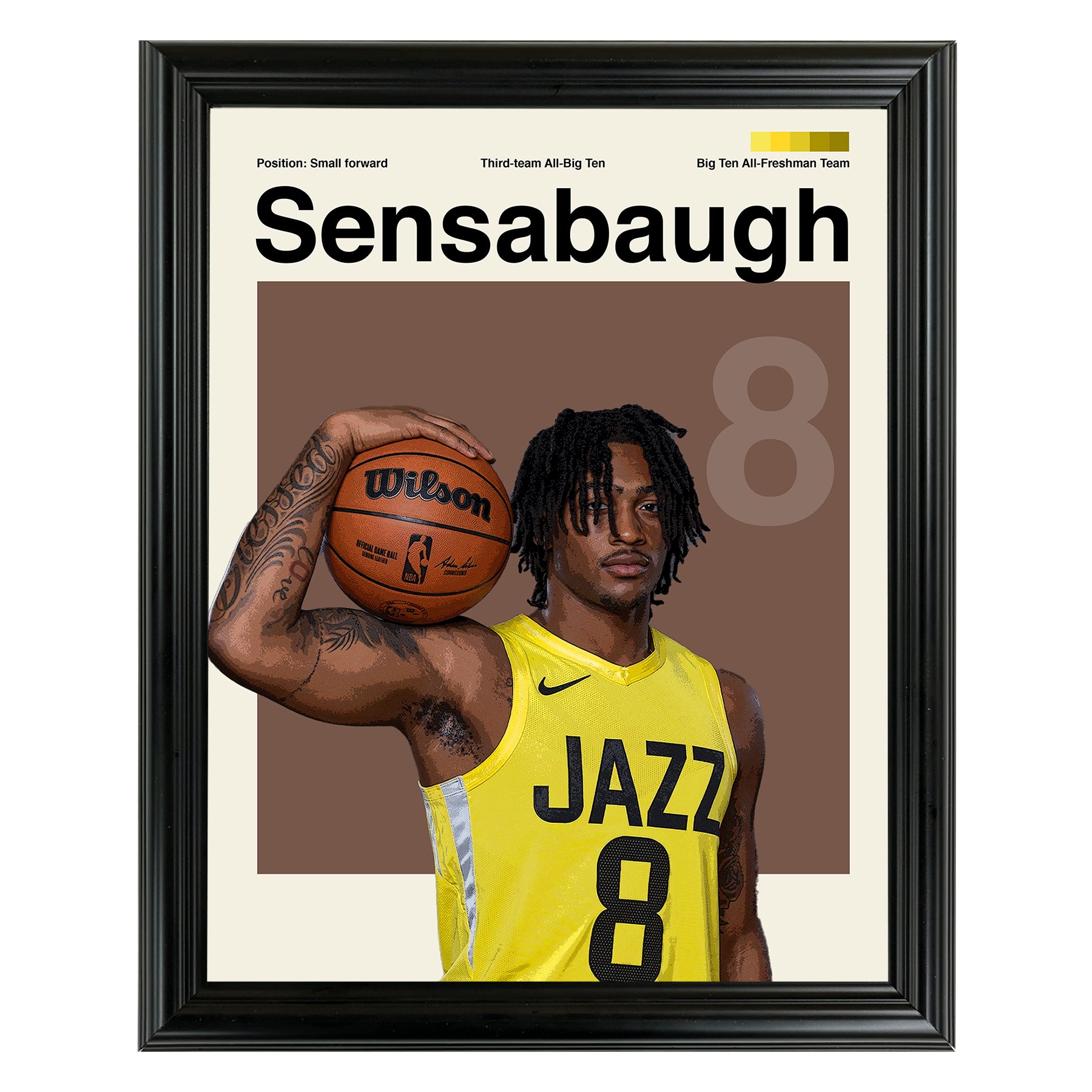 Brice Sensabaugh Framed Sports Art Photo by Thomas Maxwell