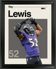 Ray Lewis Baltimore Ravens Framed Sports Art Photo by Thomas Maxwell