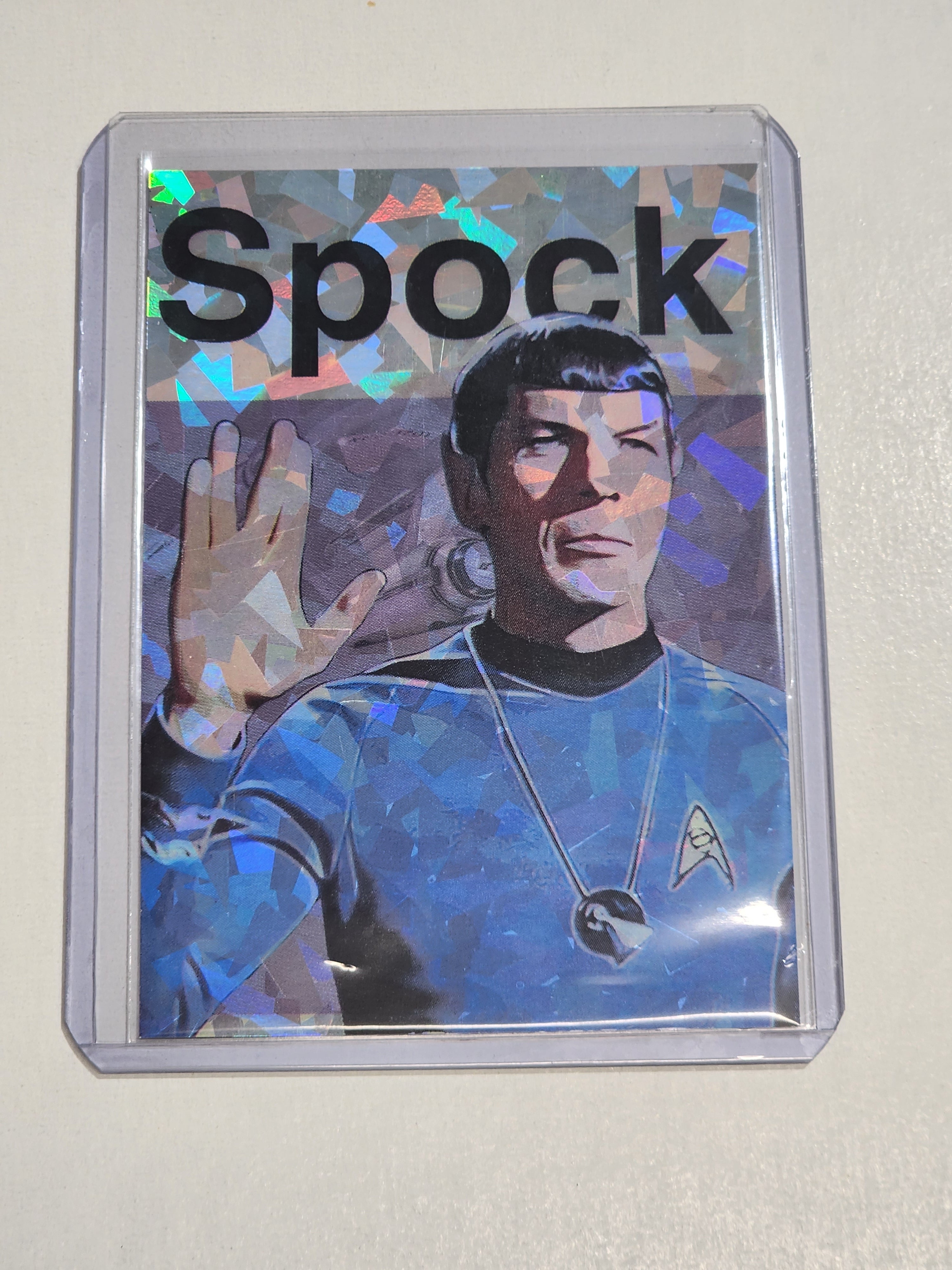 Spock Artist Signed Star Trek Refractor Art Card 1/1