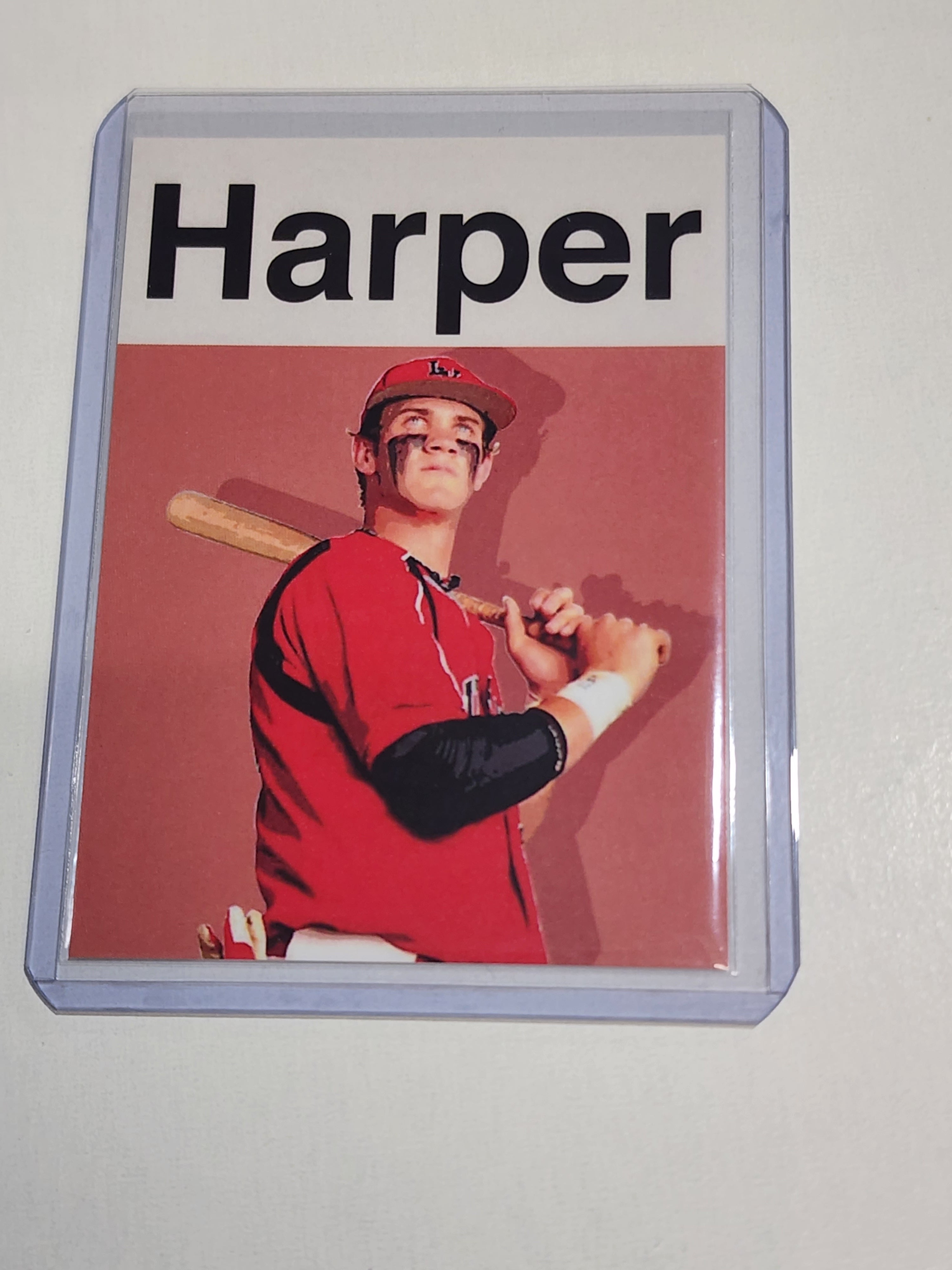 Bryce Harper Artist Signed Baseball Art Card 1/10