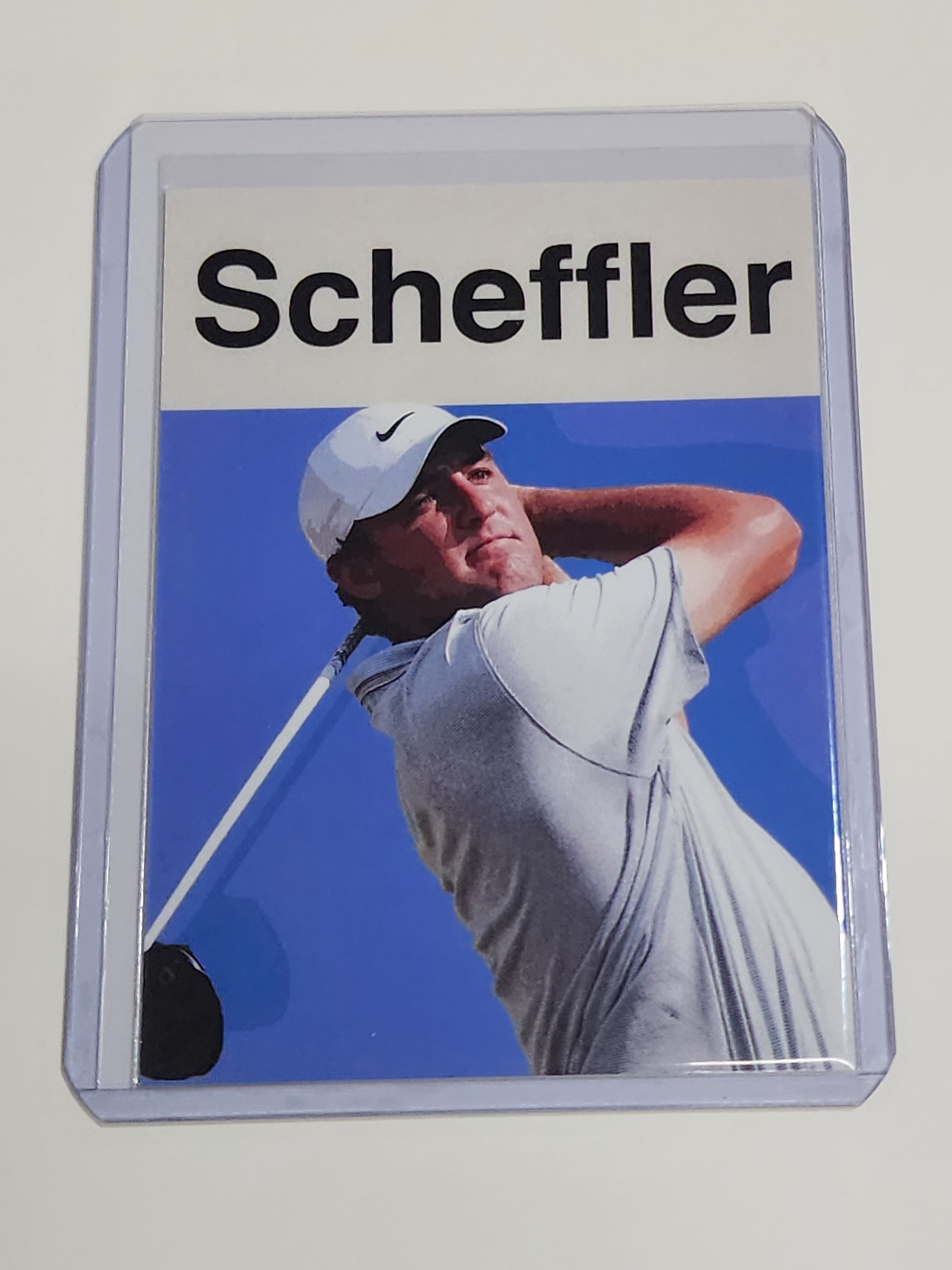 Scottie Scheffler Artist Signed Golf Art Card 1/10