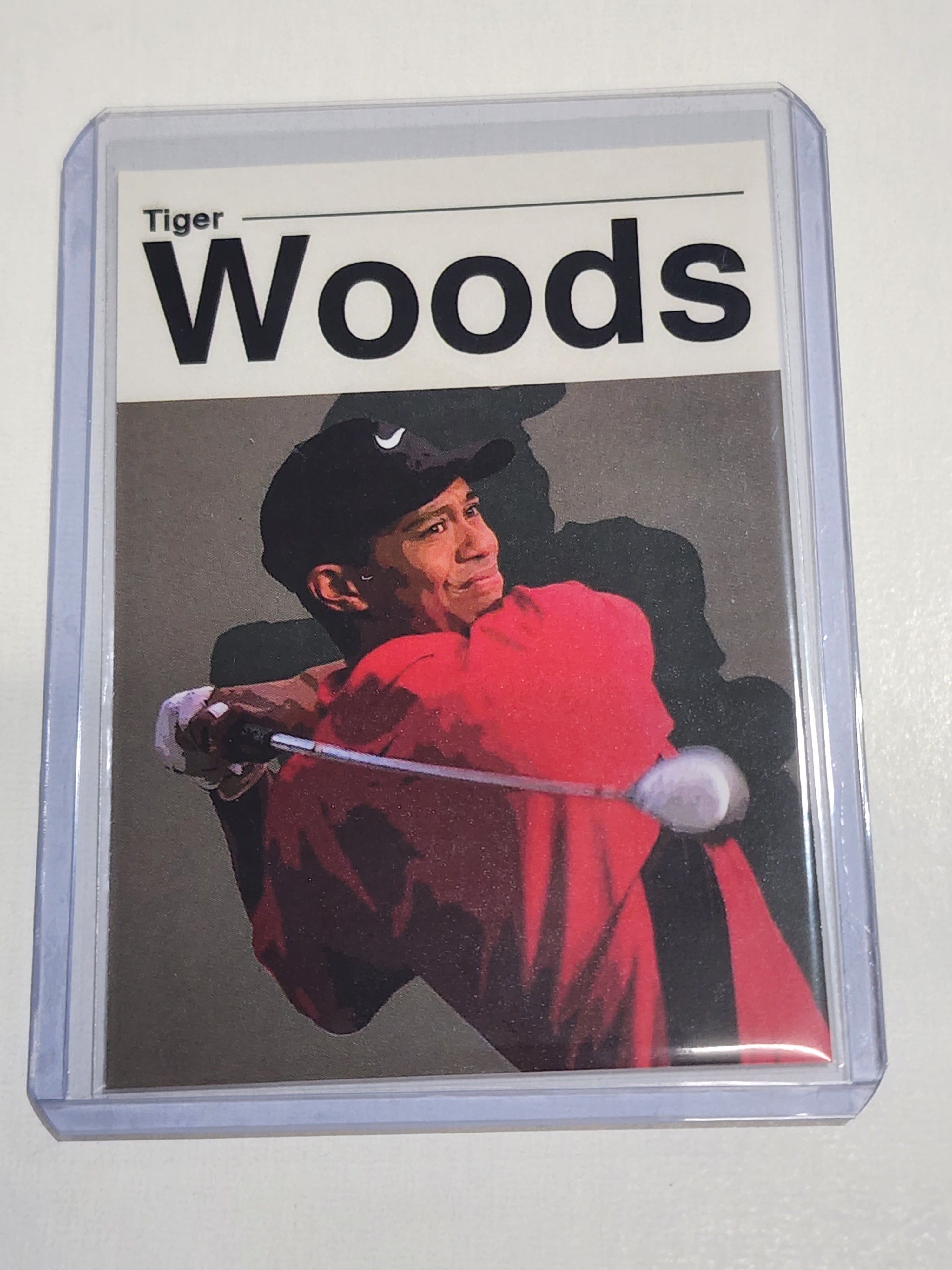 Tiger Woods Golf Art Card - Artist Signed - 1/10