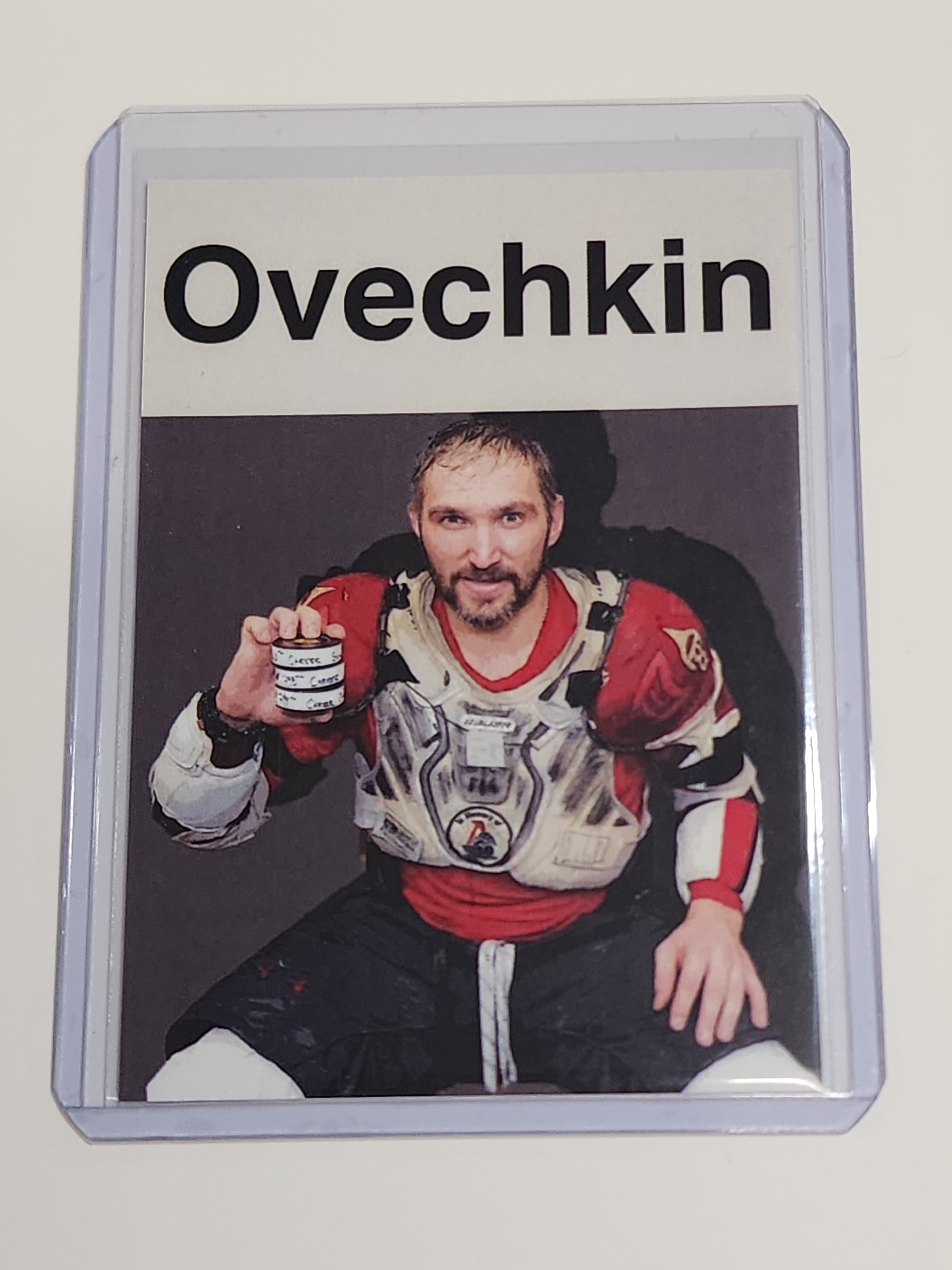 Alexander Ovechkin Artist Signed Hockey Art Card 1/10