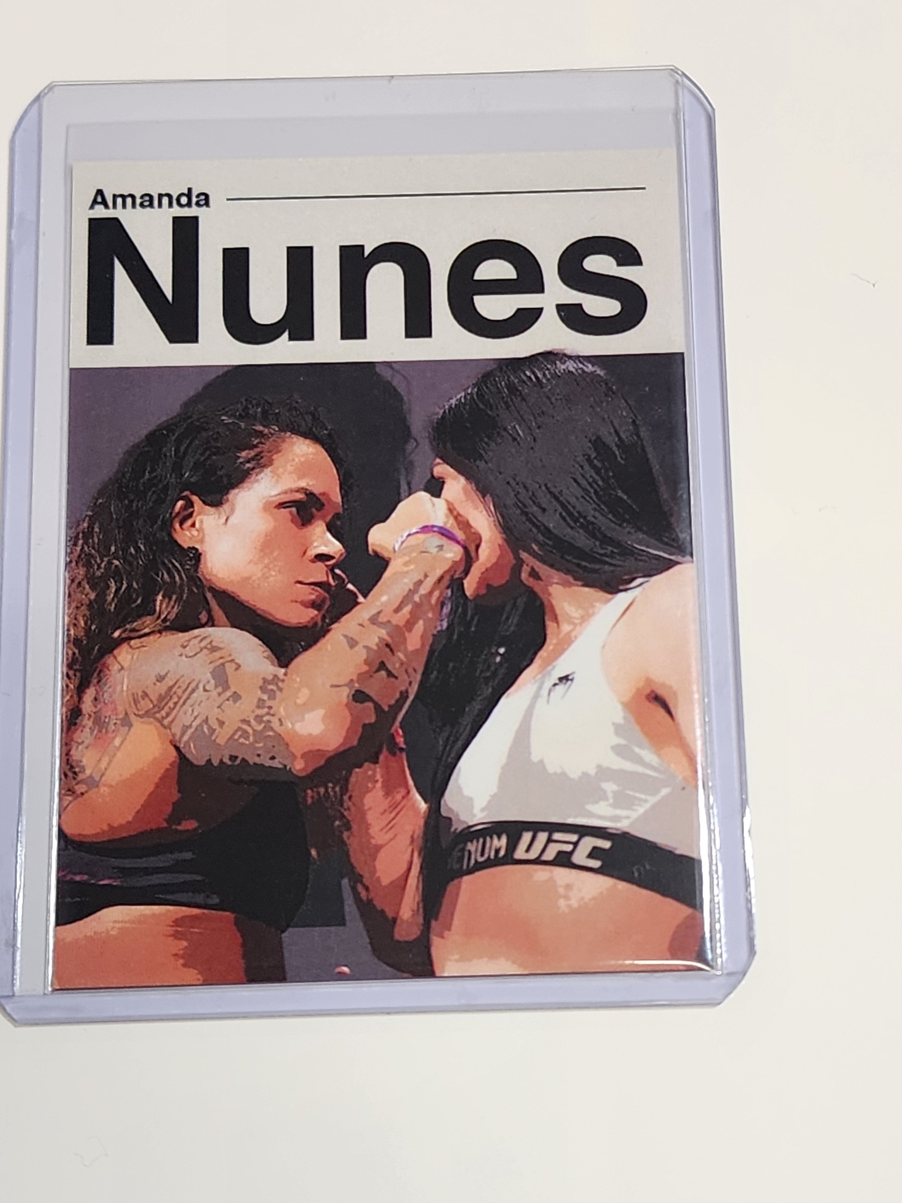 Amanda Nunes Artist Signed MMA Art Card 1/10