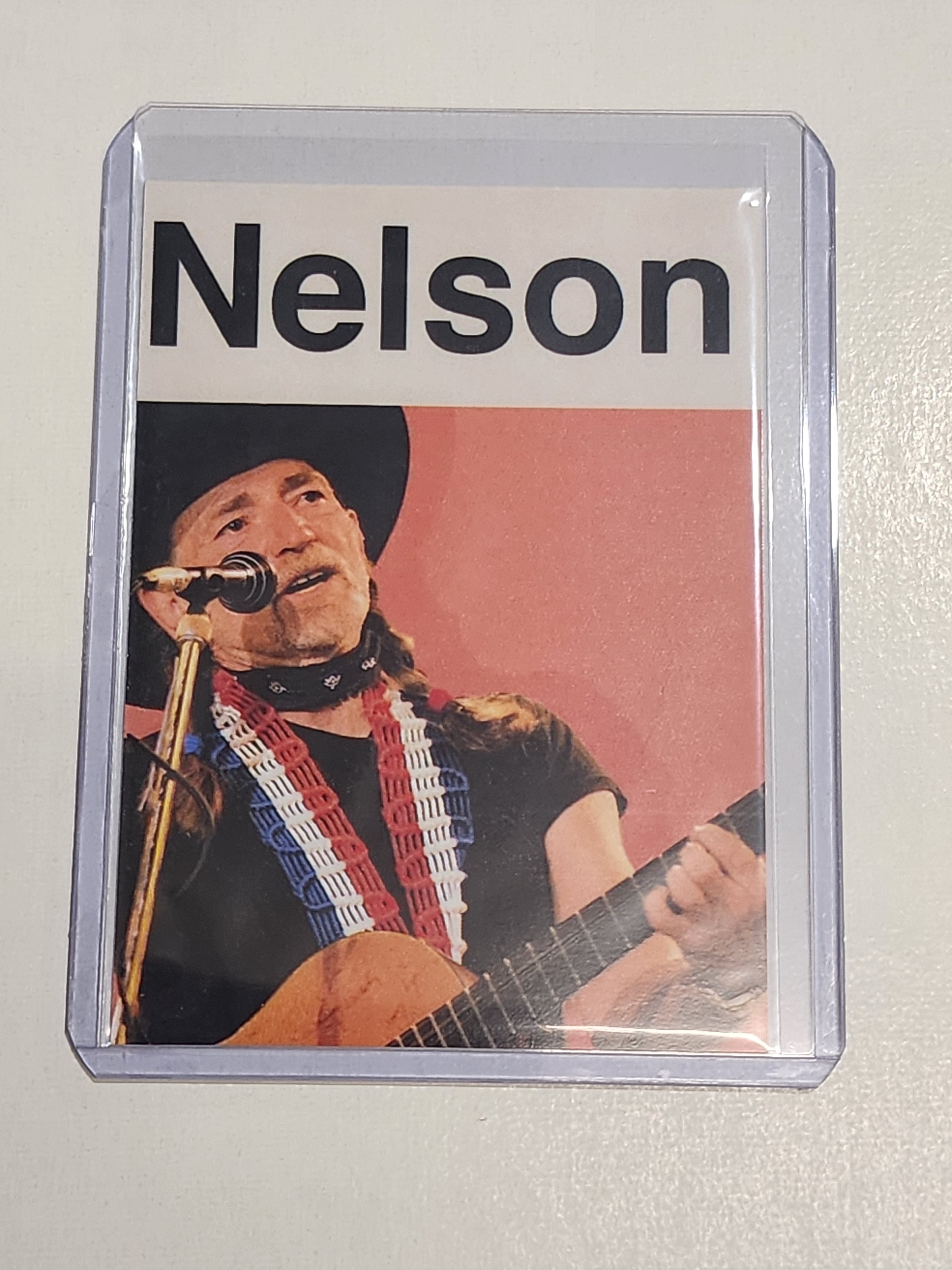 Willie Nelson Artist Signed Music Art Card 1/10