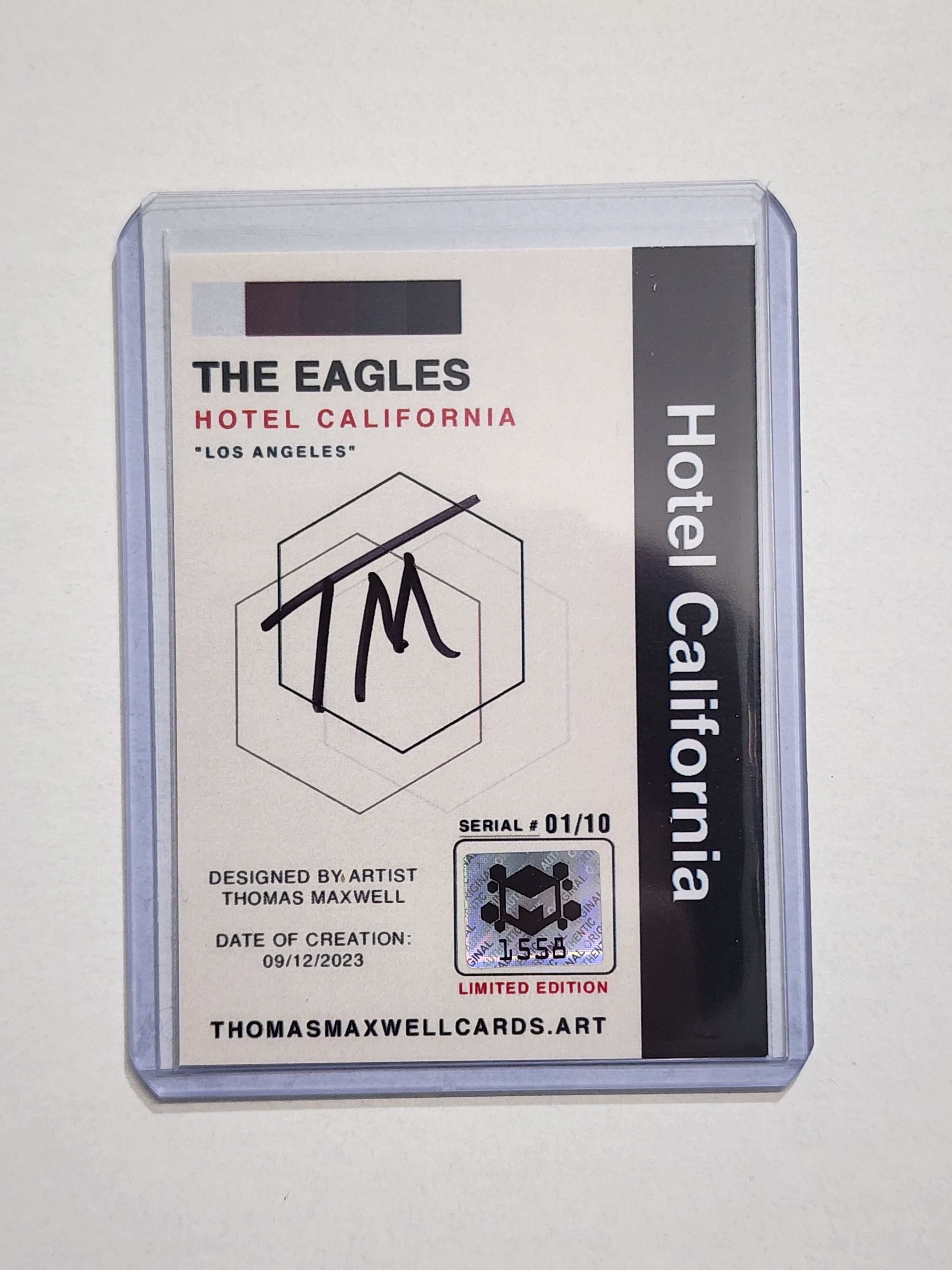 The Eagles Artist Signed Music Art Card 1/10