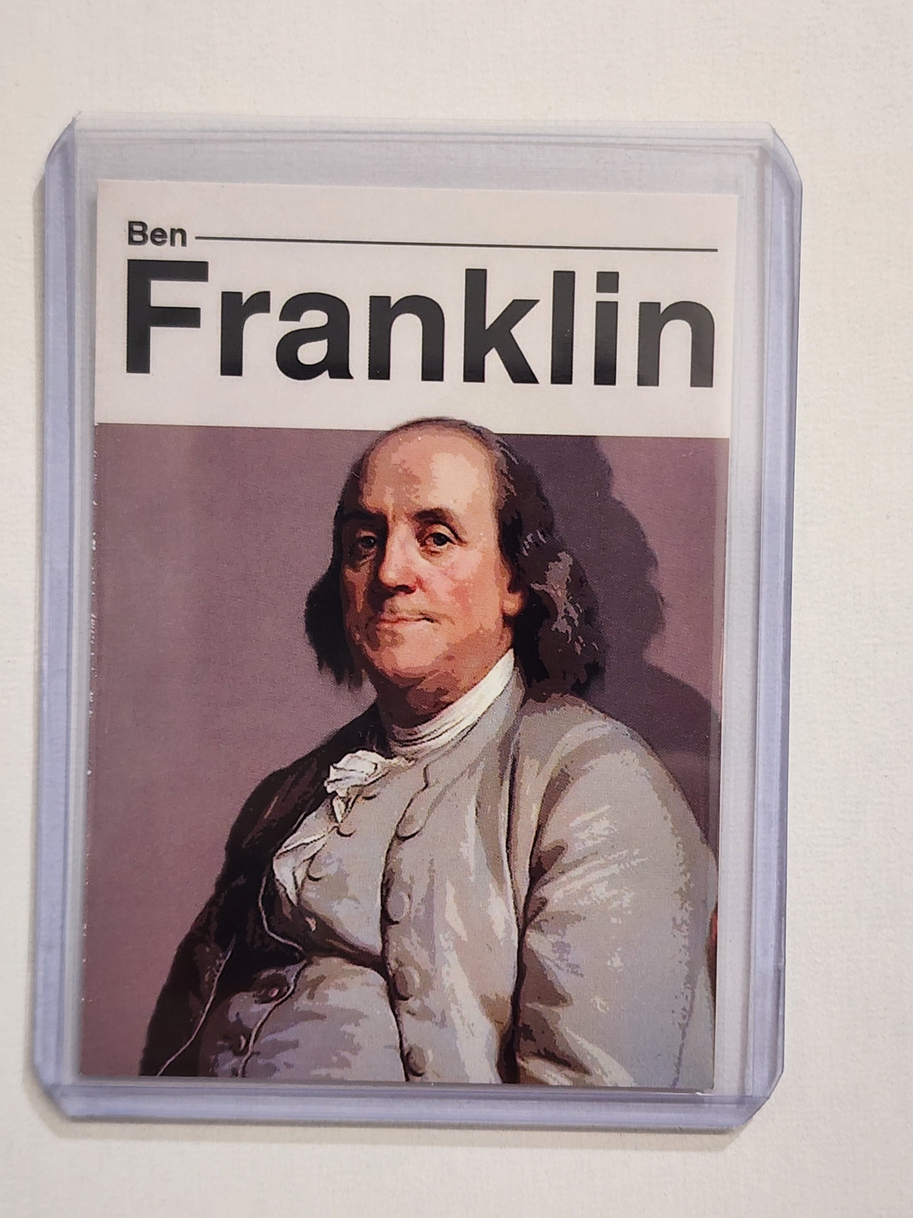 Ben Franklin Artist Signed Patriotic Art Card 1/10