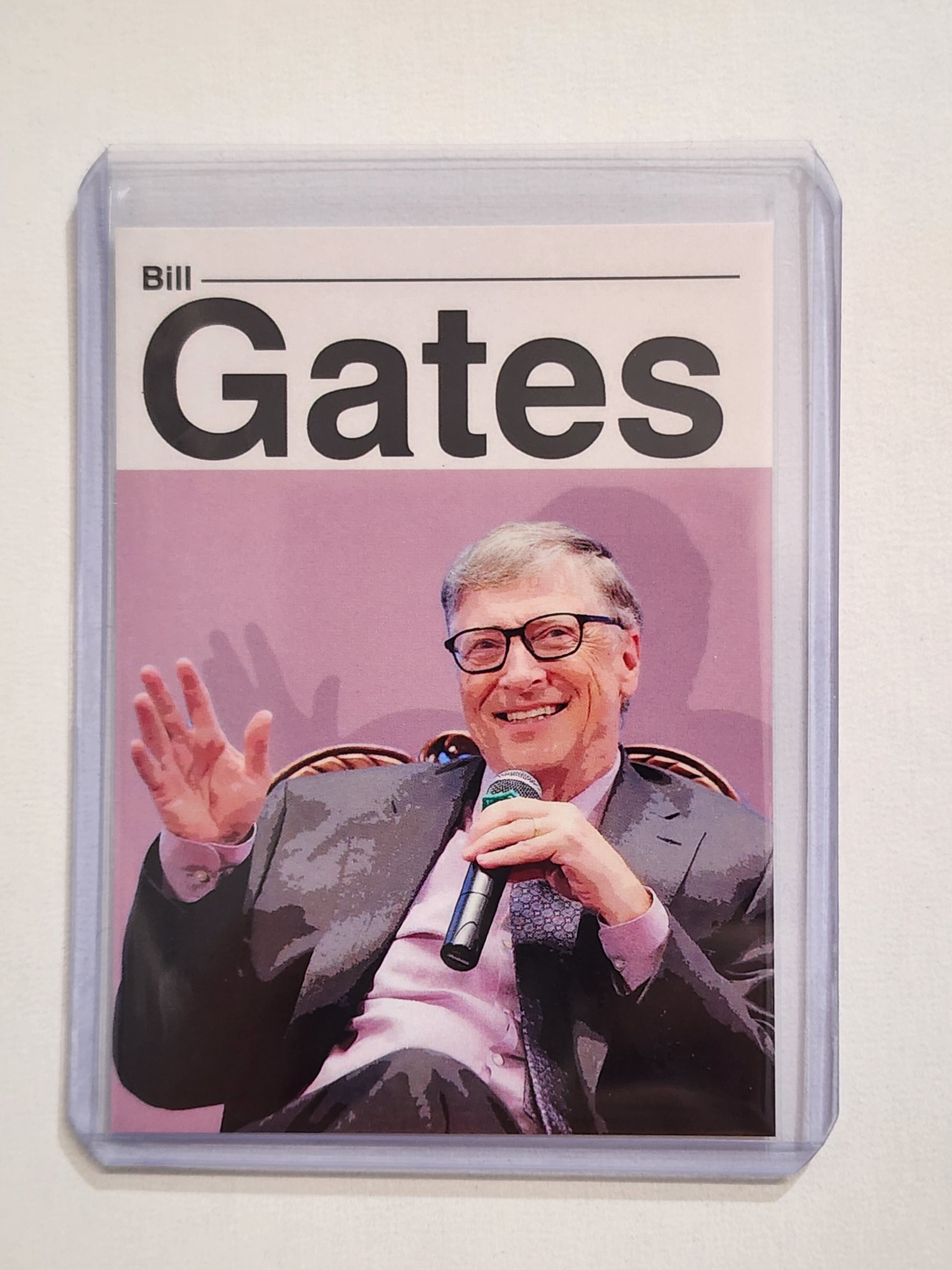 Bill Gates Artist Signed Tech & Science Art Card 1/10