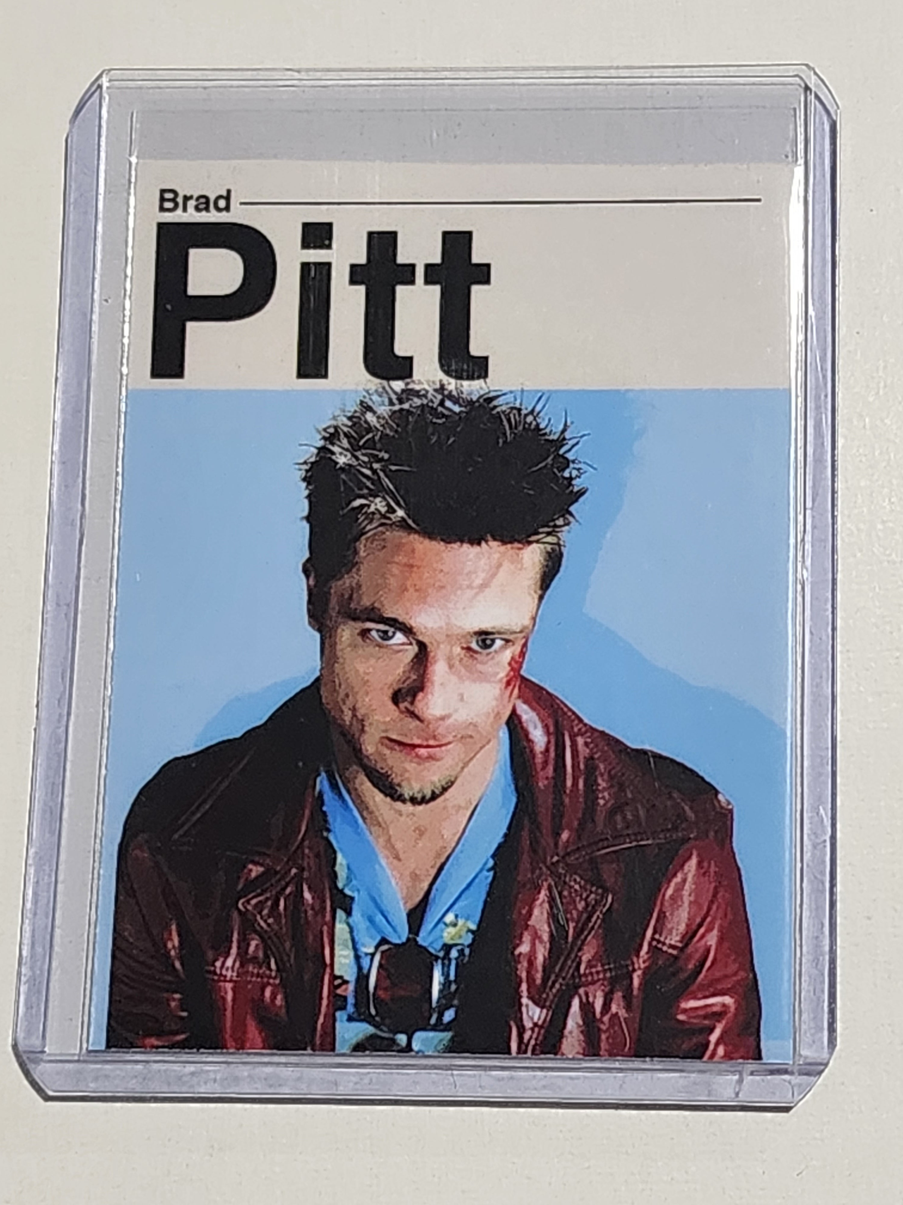 Brad Pitt Artist Signed Fight Club Art Card 2/10